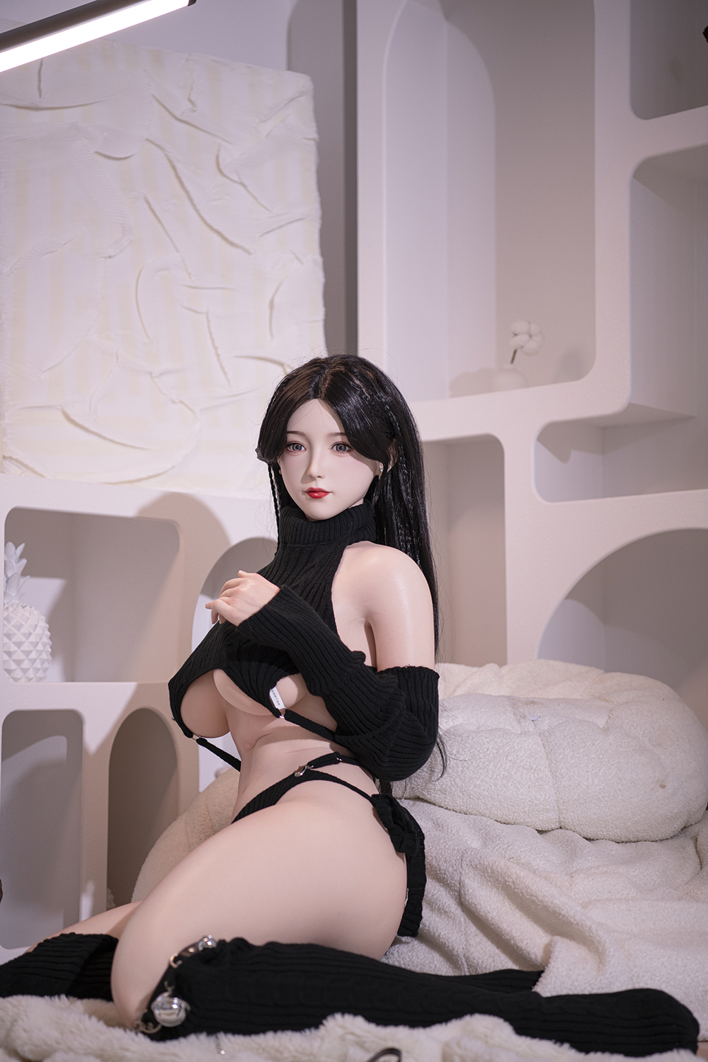 158cm D-Cup Silicone Sex Doll - Auvia Slim Silicone Love Dolls for Easy Handling