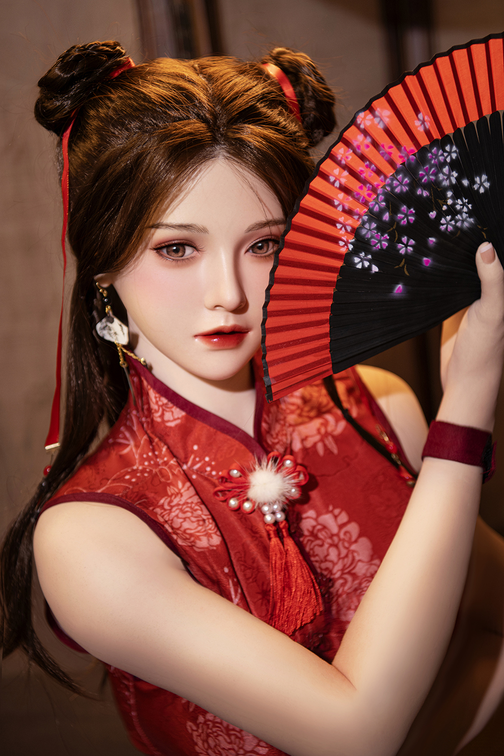 158cm D-Cup Silicone Sex Doll - Caelira Voluptuous Silicone Sex Doll with Ultra-Lifelike Body