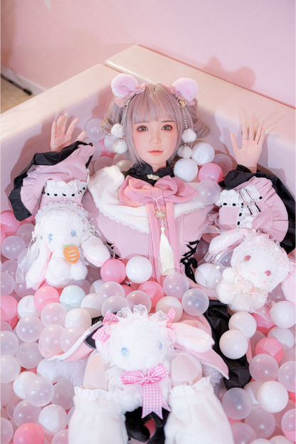 150cm C-Cup Silicone Lifelike Cosplay Pink Hair Sex Doll - Serina for Sale | DollsLover Official Store | Qita Doll
