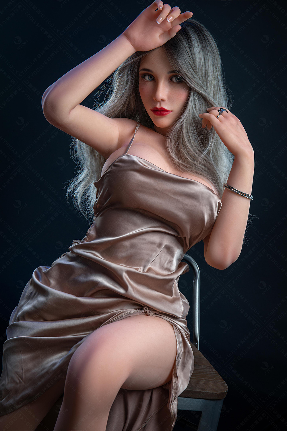 158cm D-Cup Silicone Sex Doll - Heiryn Touchable Realistic Silicone Doll with Premium Softness