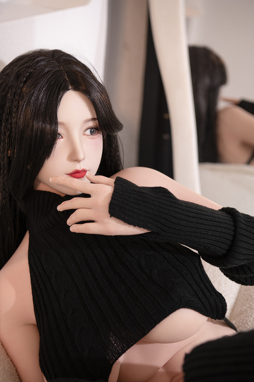 158cm D-Cup Silicone Sex Doll - Auvia Slim Silicone Love Dolls for Easy Handling