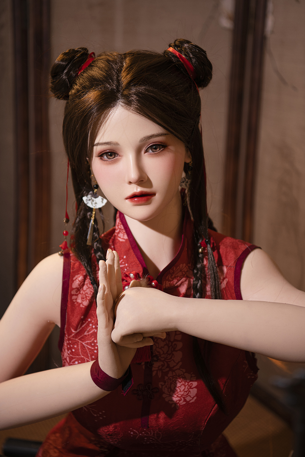 158cm D-Cup Silicone Sex Doll - Caelira Voluptuous Silicone Sex Doll with Ultra-Lifelike Body