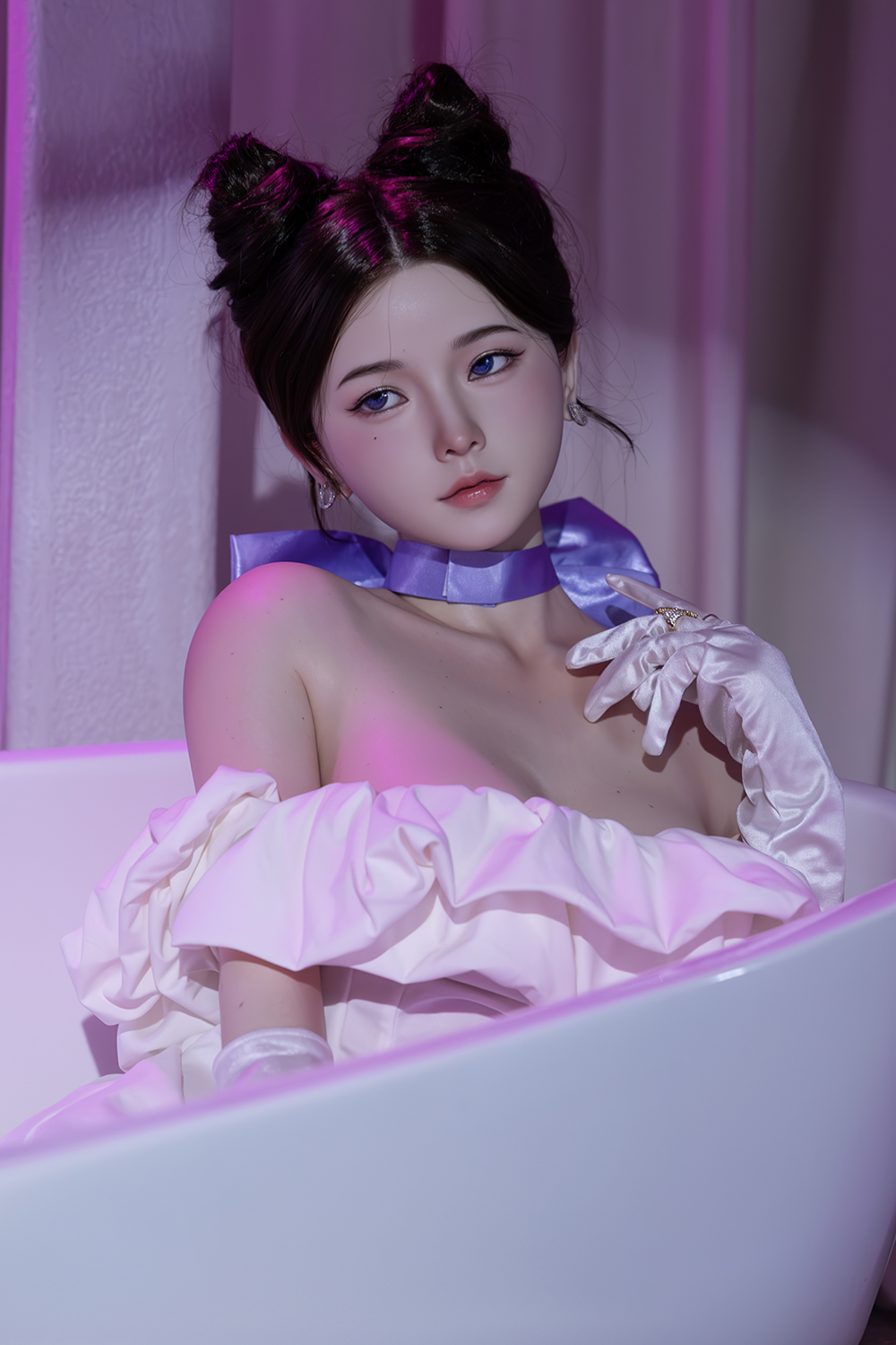 158cm D-Cup Silicone Sex Doll - Anavee Full Body Realistic Silicone Sex Doll with Expressive Face