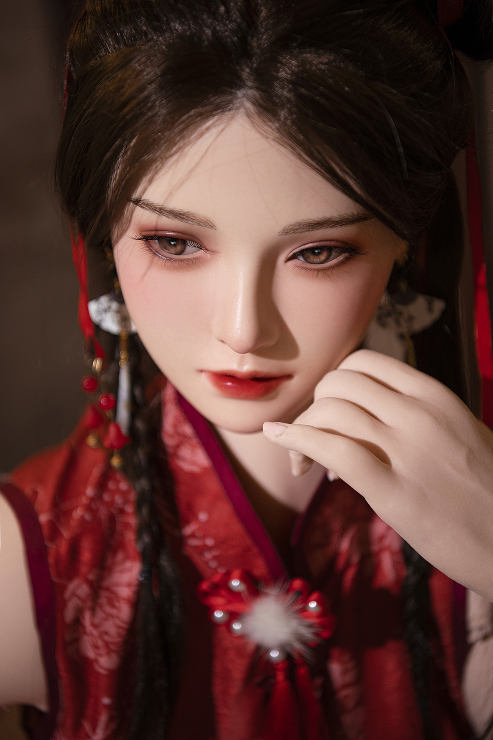 158cm D-Cup Silicone Sex Doll - Caelira Voluptuous Silicone Sex Doll with Ultra-Lifelike Body