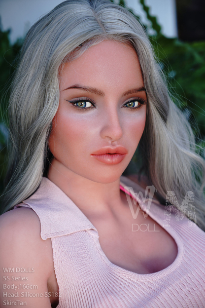 166cm/5ft5 C-Cup Silicone Head Sex Doll - Brina-DollsLover Official Store