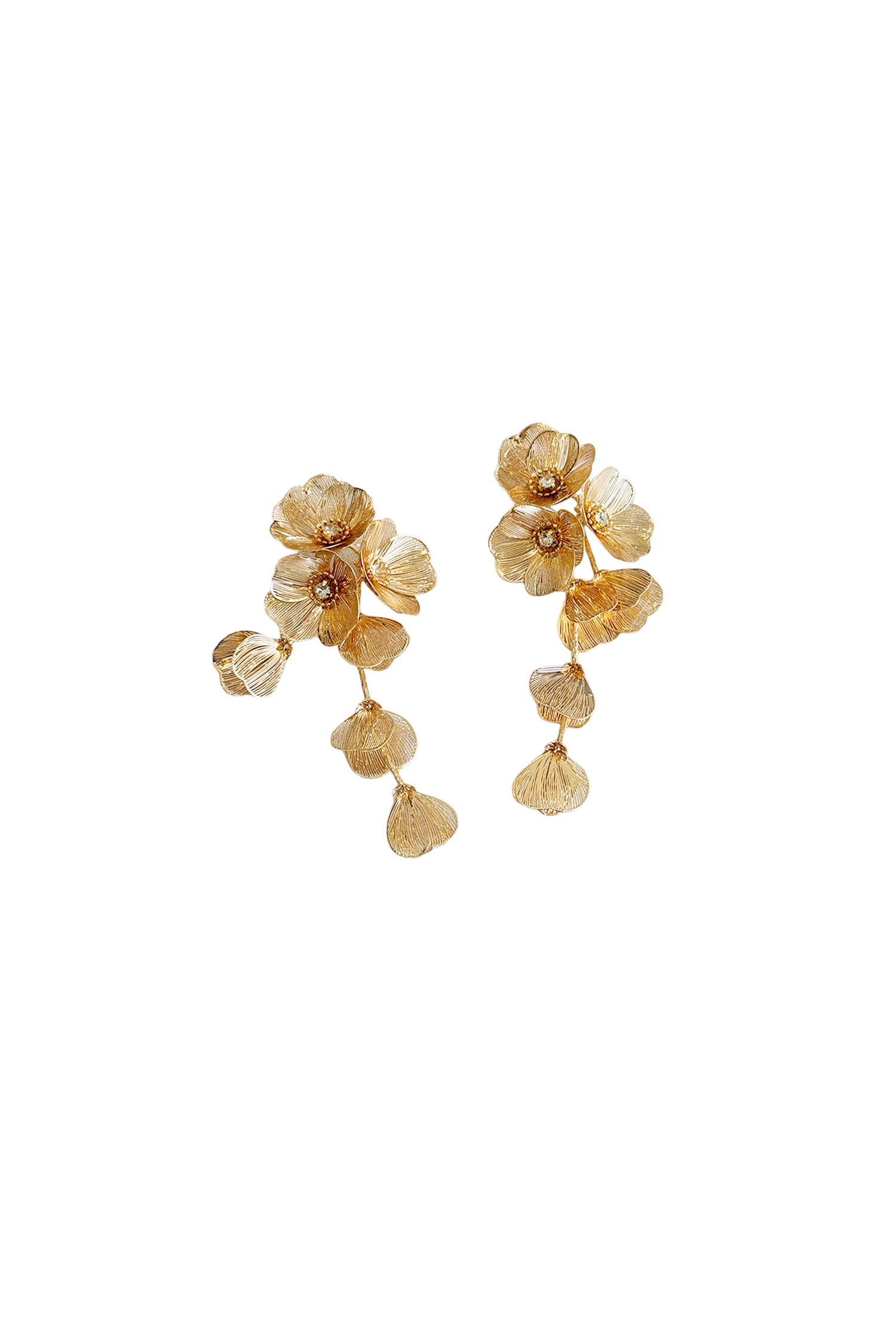 Zuelia Gold Flower Earrings