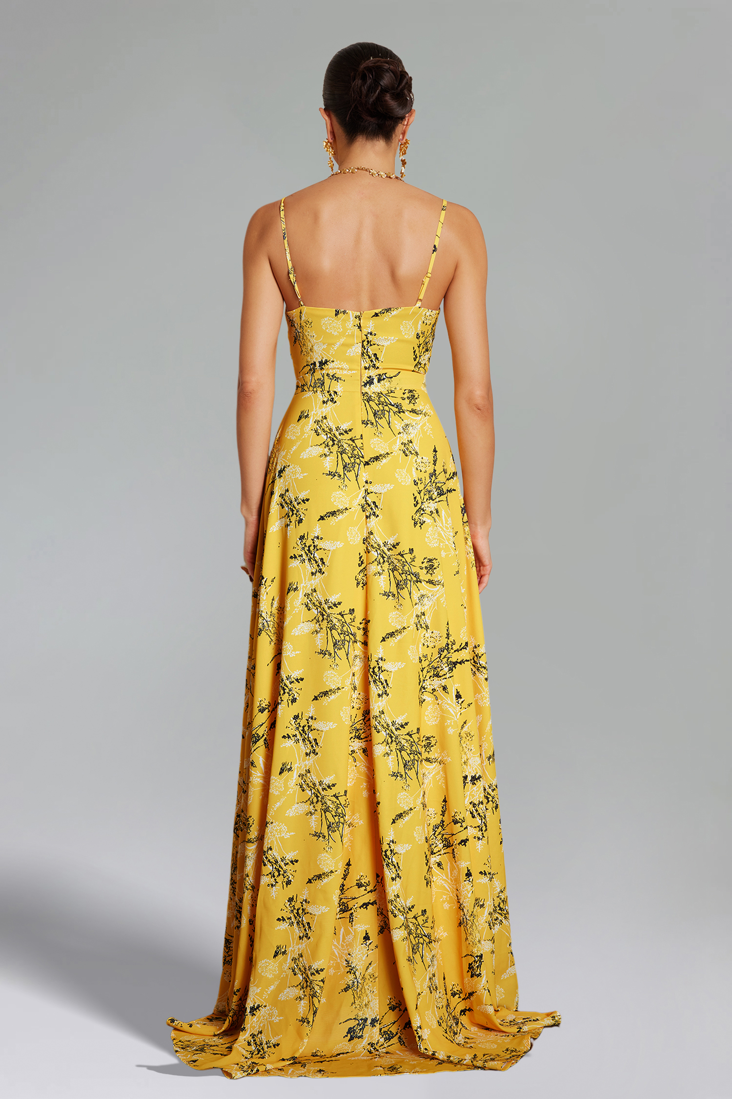Jana Printed Cut Out Maxi Dress