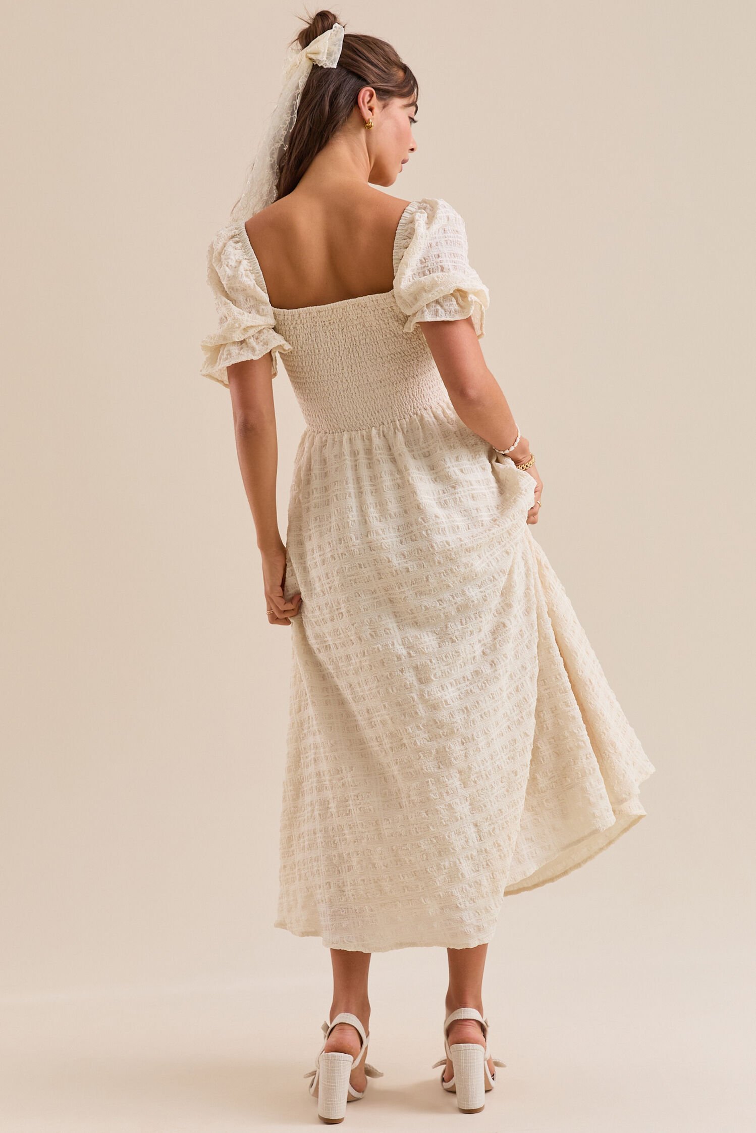 Altar'd State Mylee Textured Midi Dress