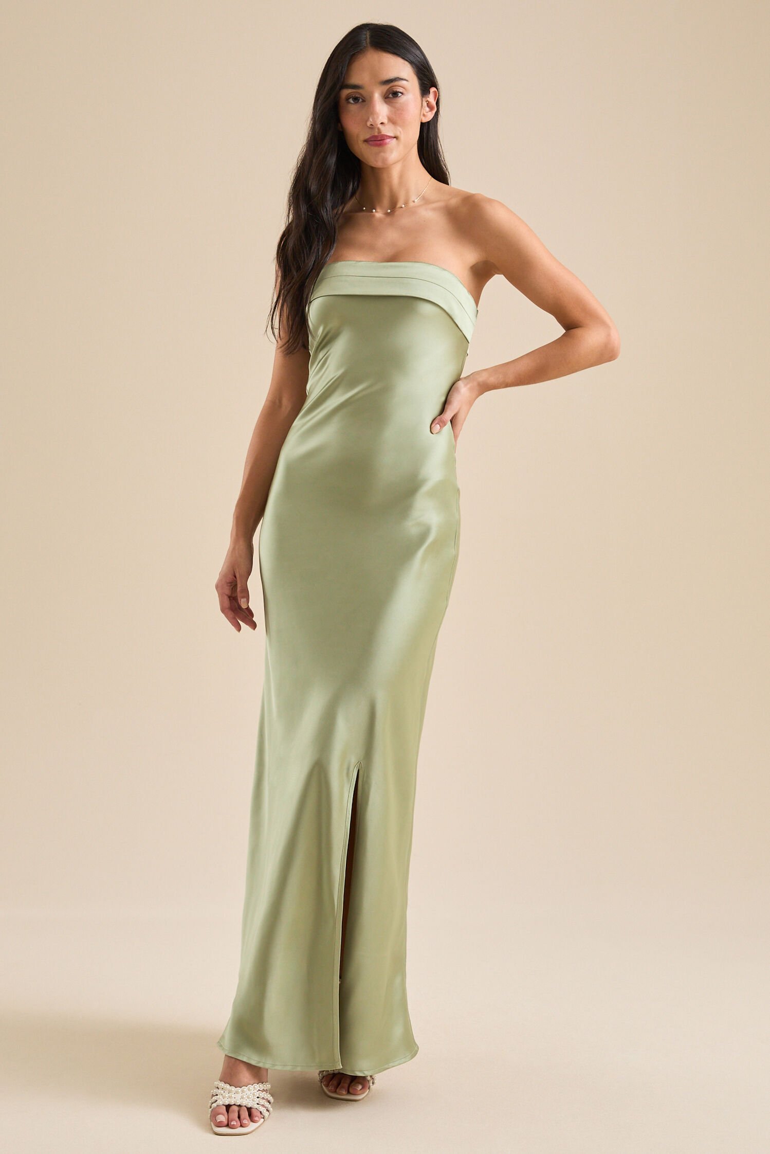 Altar'd State Paityn Strapless Maxi Dress