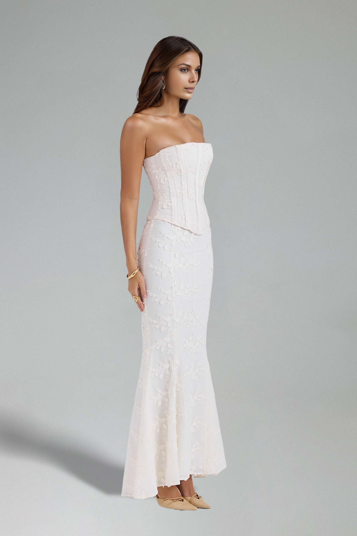 Ruth Strapless Sleeveless Fishtail Two-Piece Set