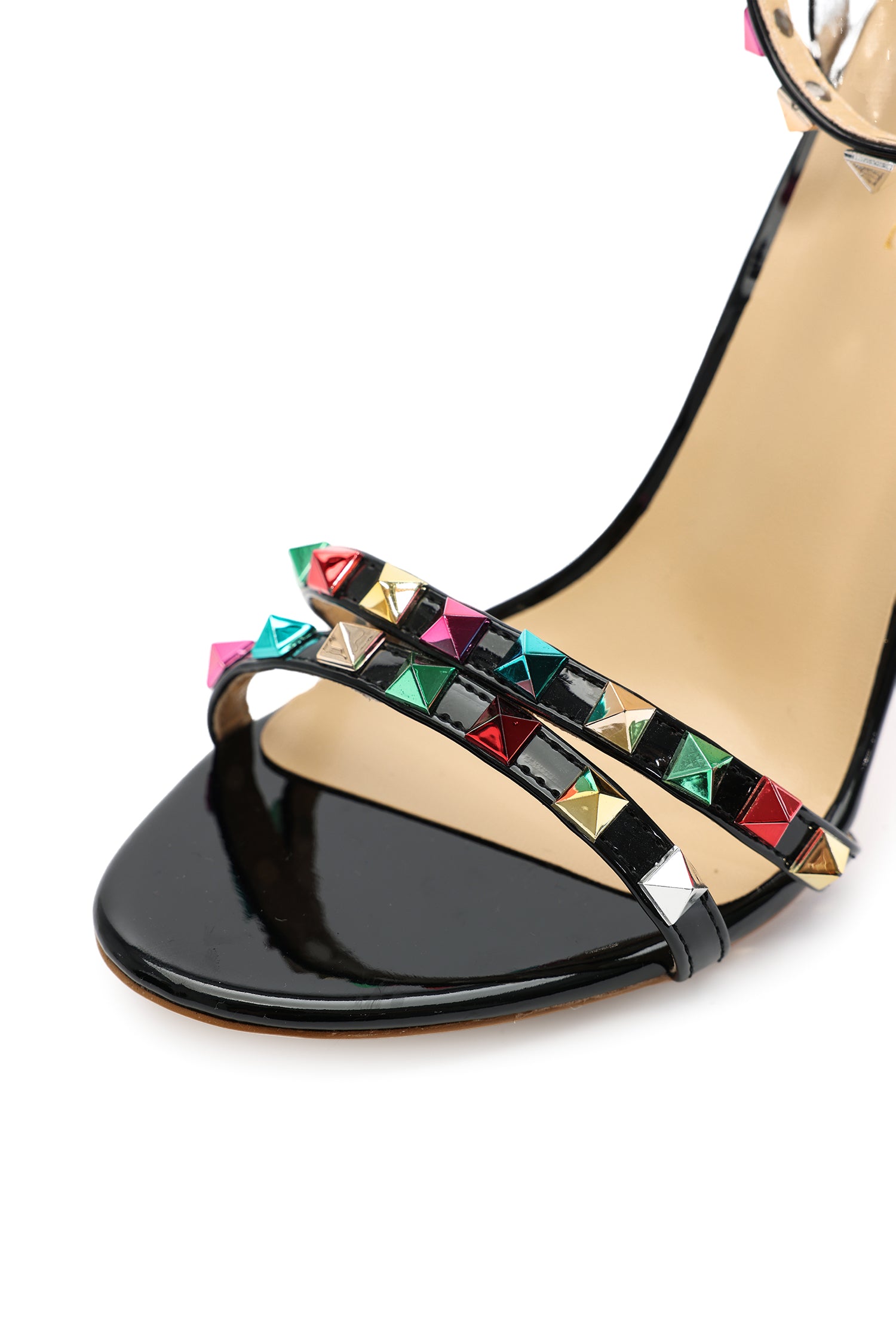 Fresco Rivet Buckle Stiletto Sandals