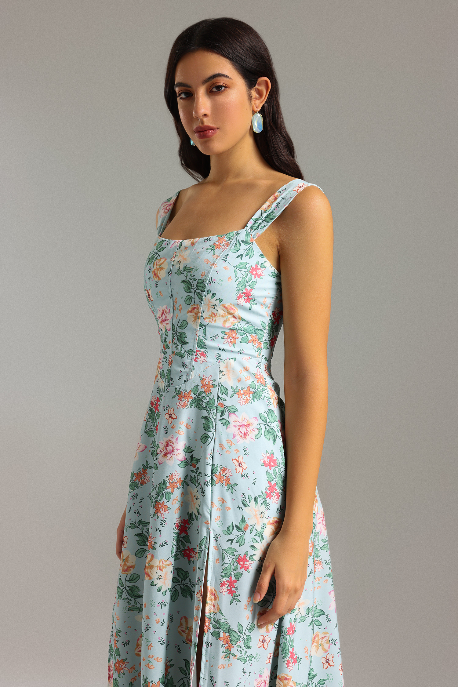 Zetia Printed Midi Dress