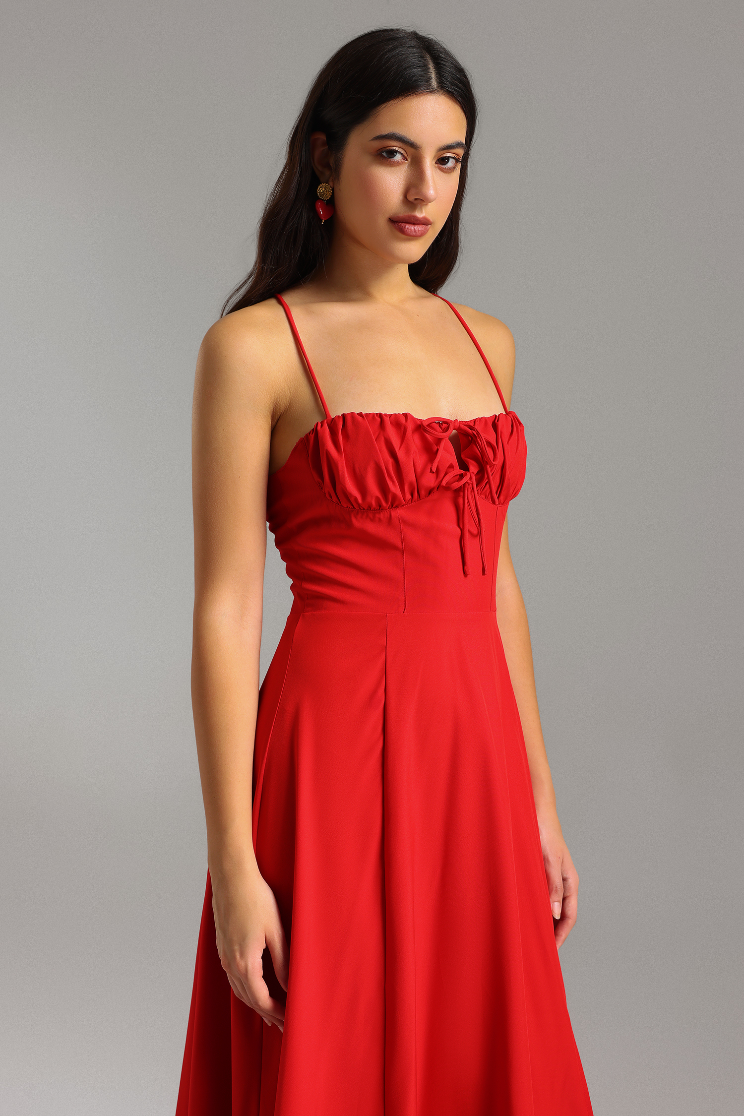 Wille Halter Midi Dress