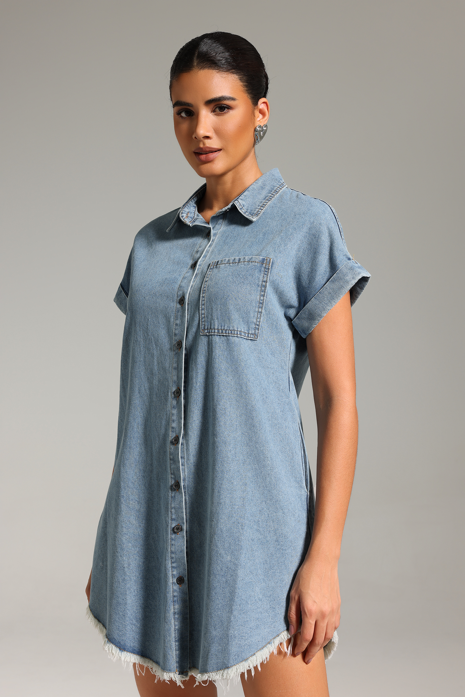Clea Denim Mini Dress