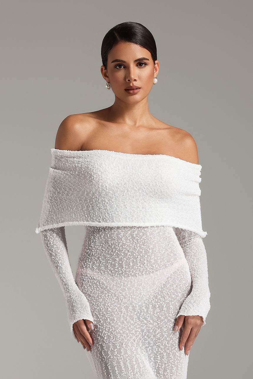 Feo Off-shoulder Maxi Dress