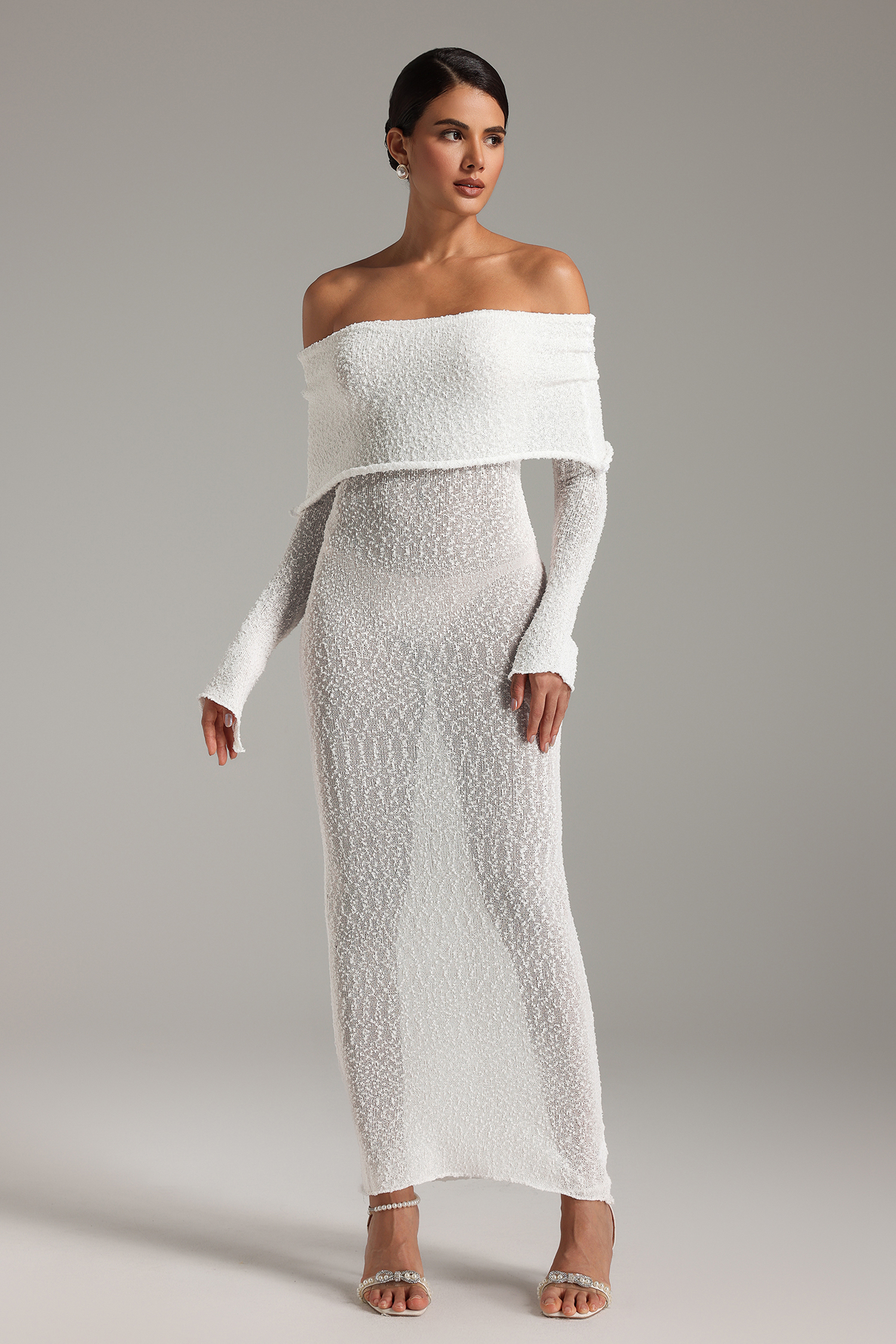 Feo Off-shoulder Maxi Dress