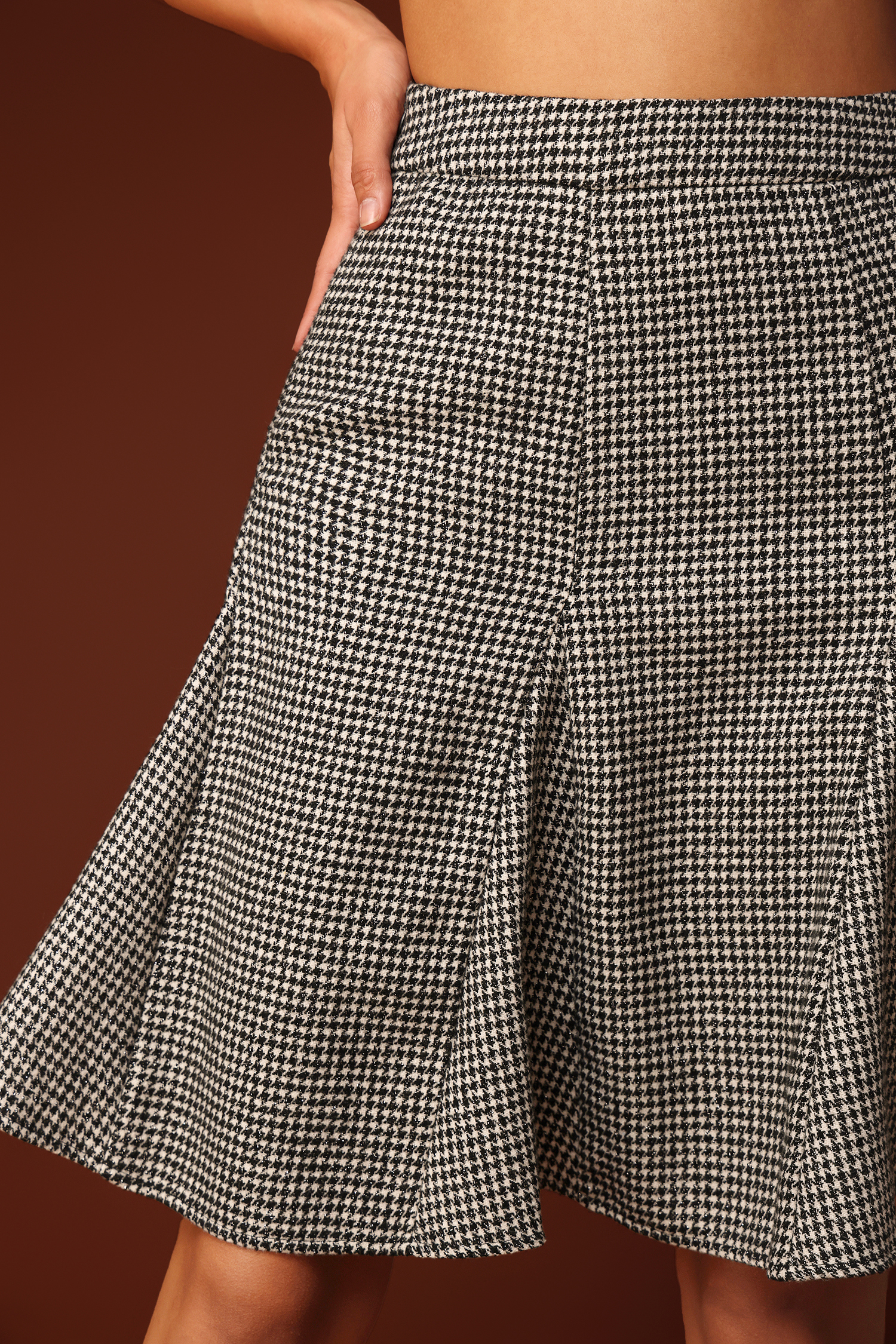 Nicole Grid Mini Dress