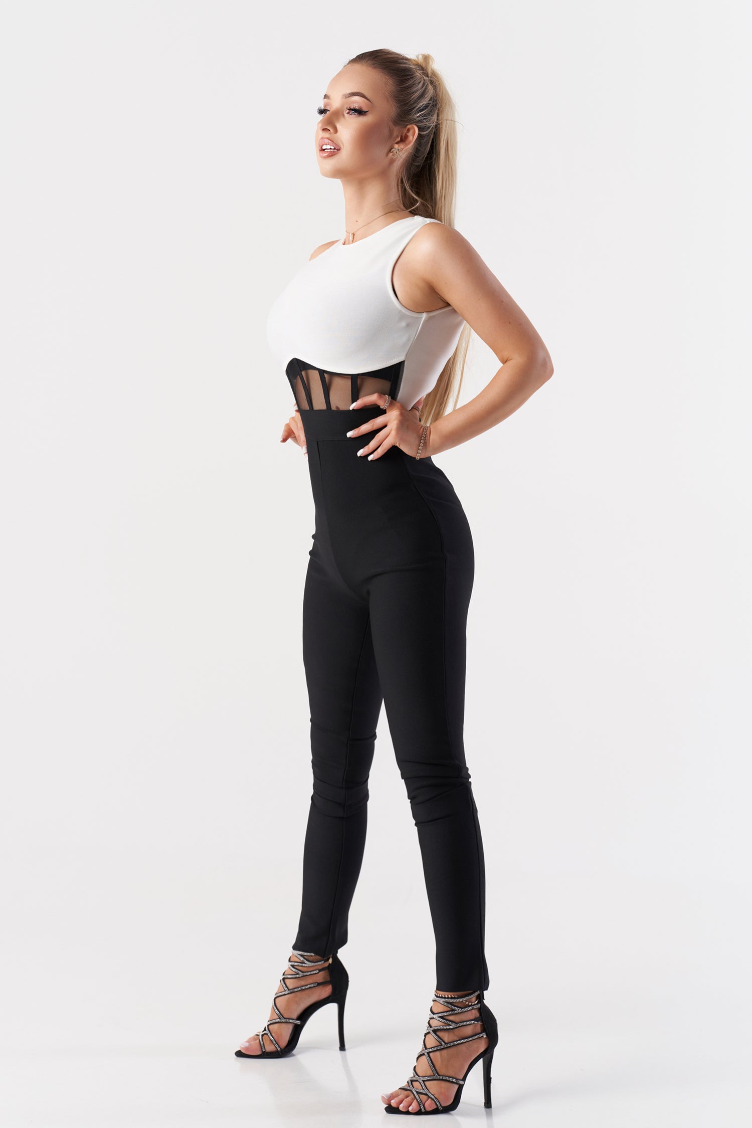 Sleeveless Corset Jumpsuit