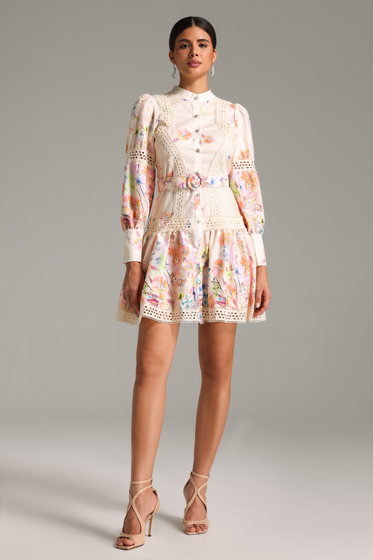 Demri Crochet Embroidery Dress