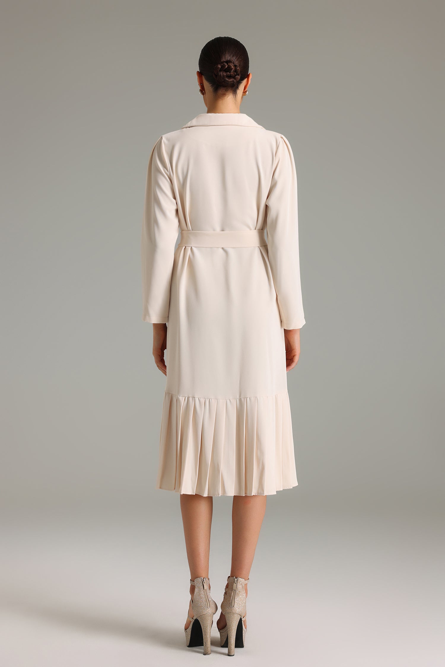 Dorothy Double-Breasted Long Sleeves Midi Dress