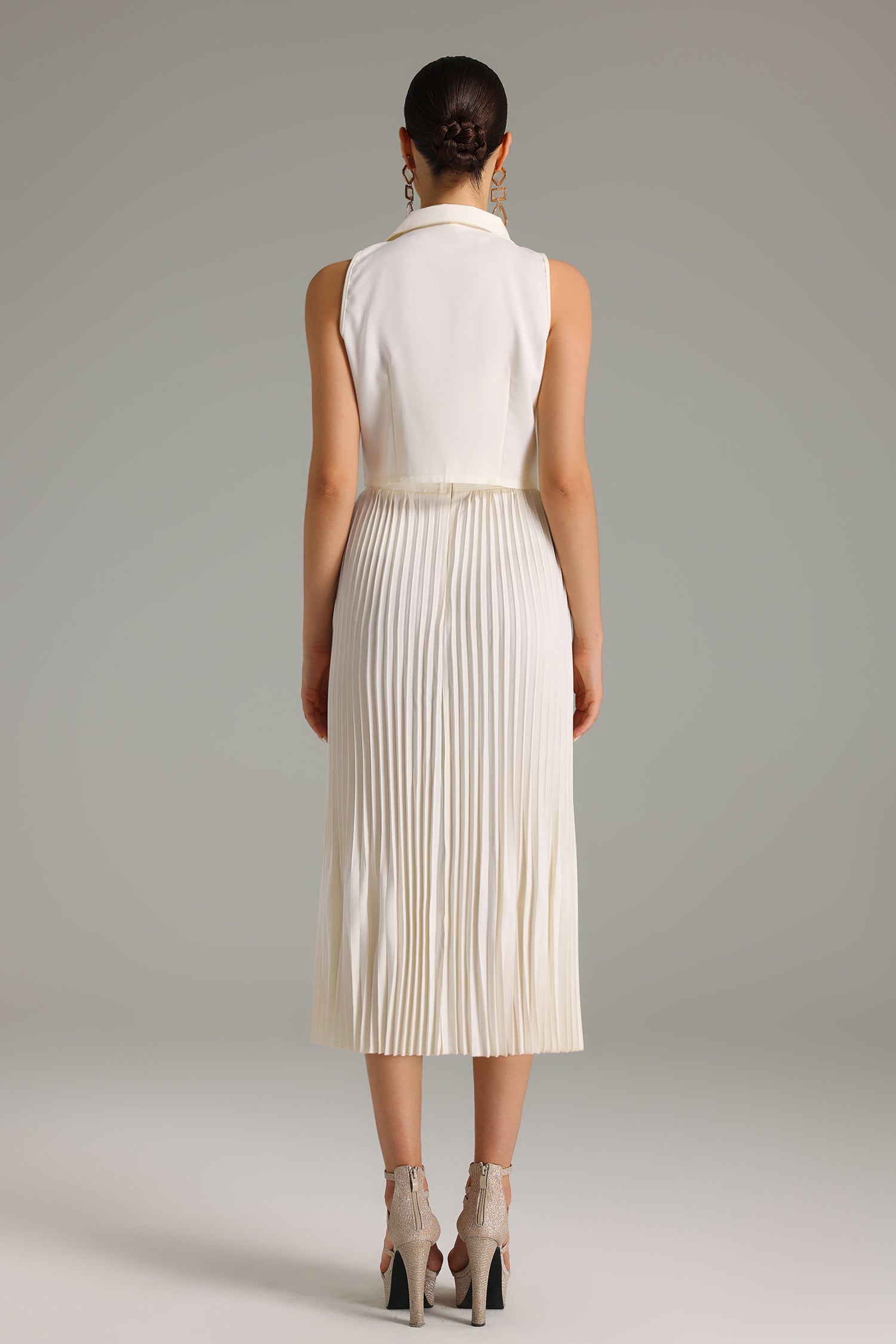 Estella Sleeveless Pleat Set