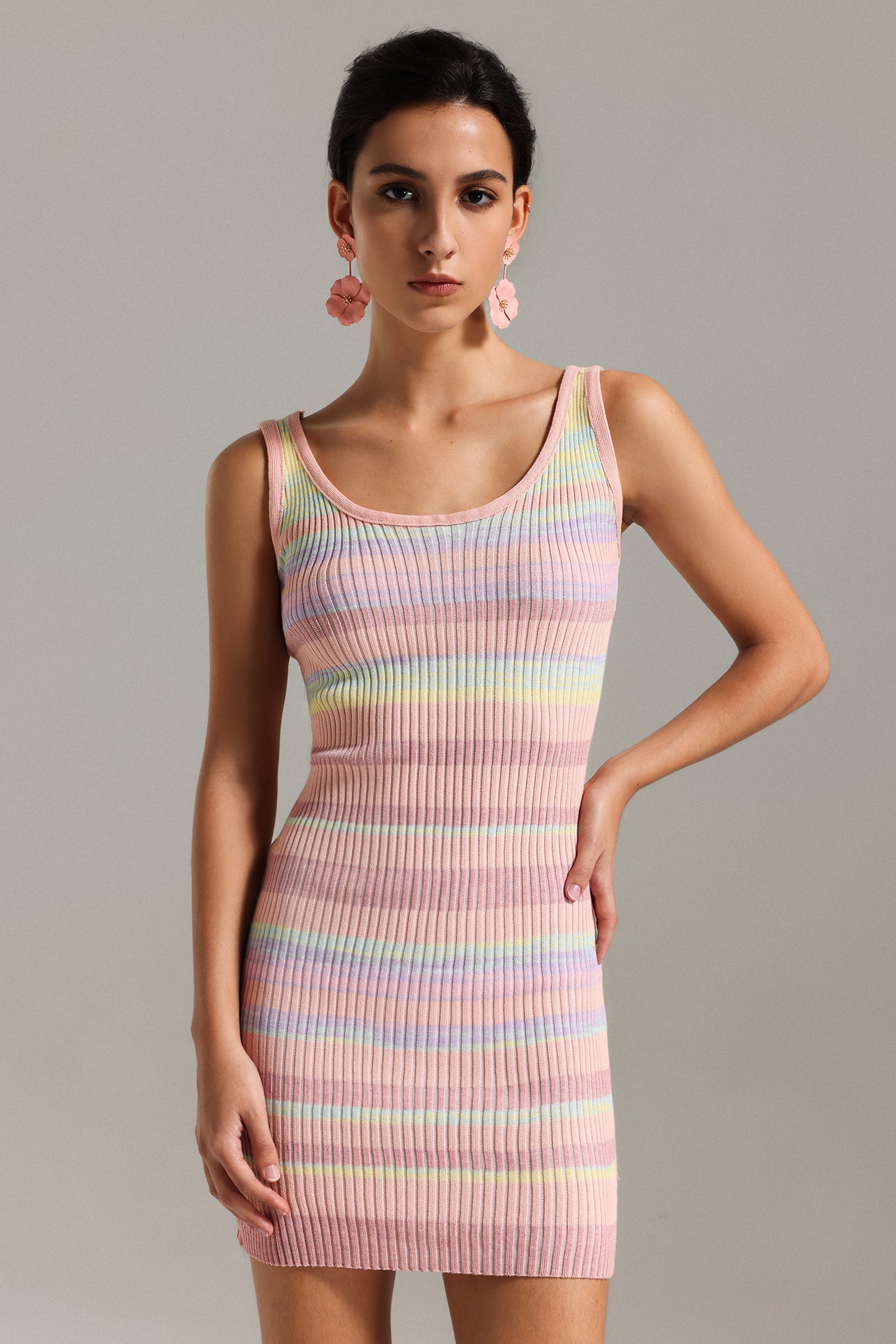 Harli Stripes Knitted Mini Dress