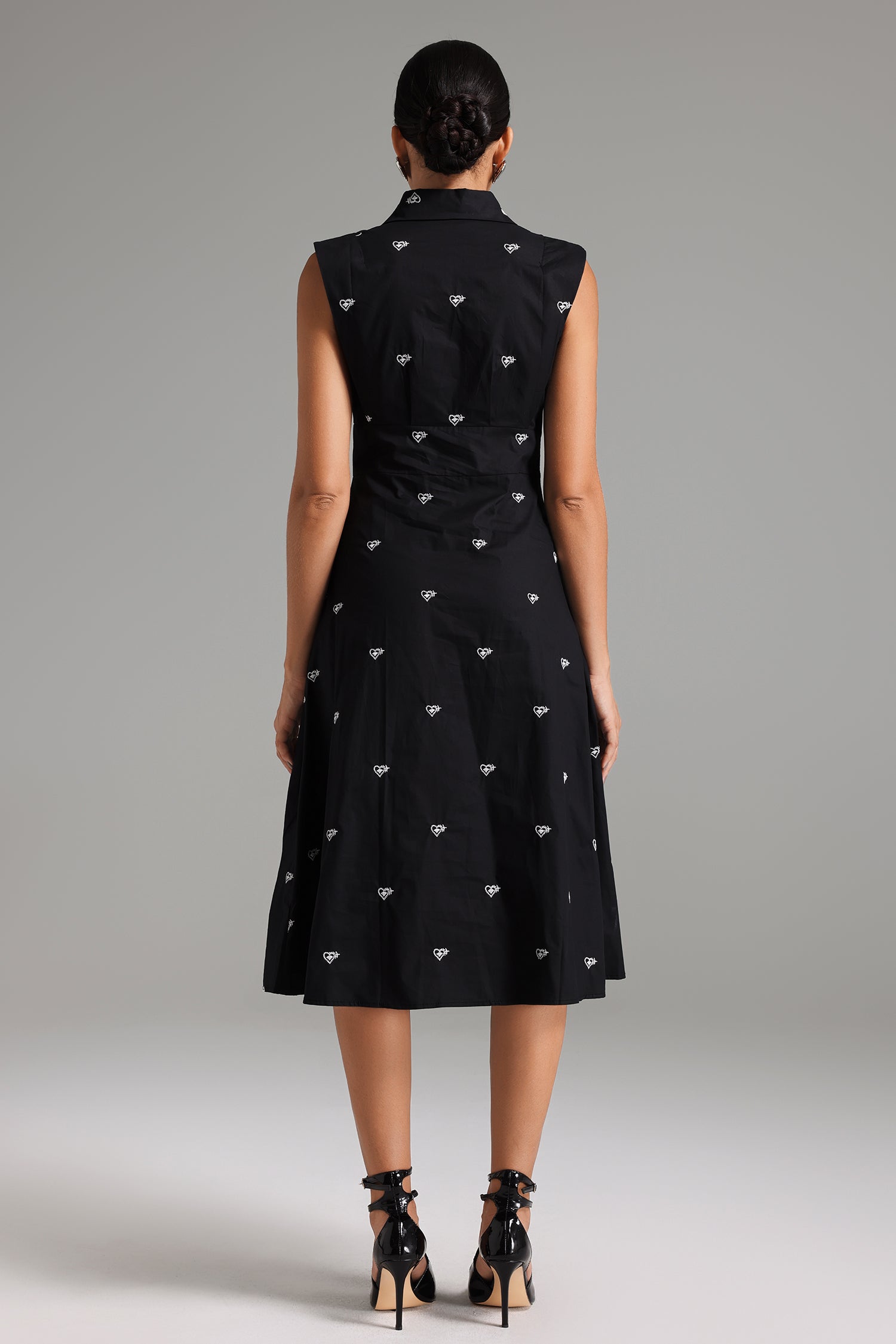 Hayli Embroidery Midi Dress