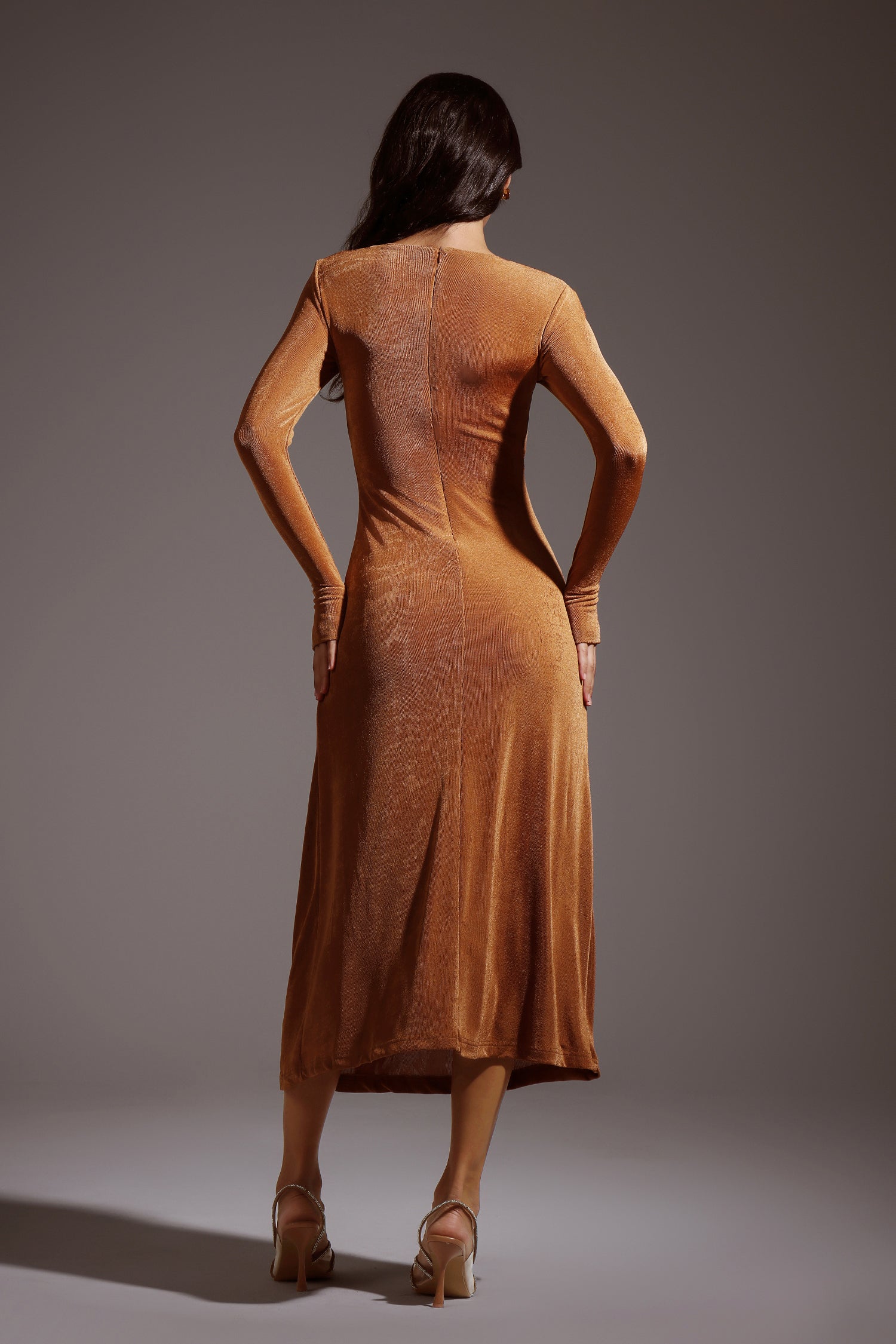 Huresa Long Sleeves Maxi Dress