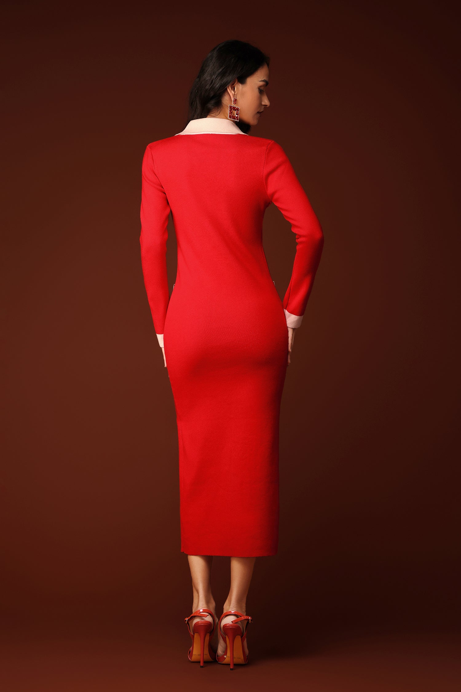 Ieesha V-neck Maxi Dress