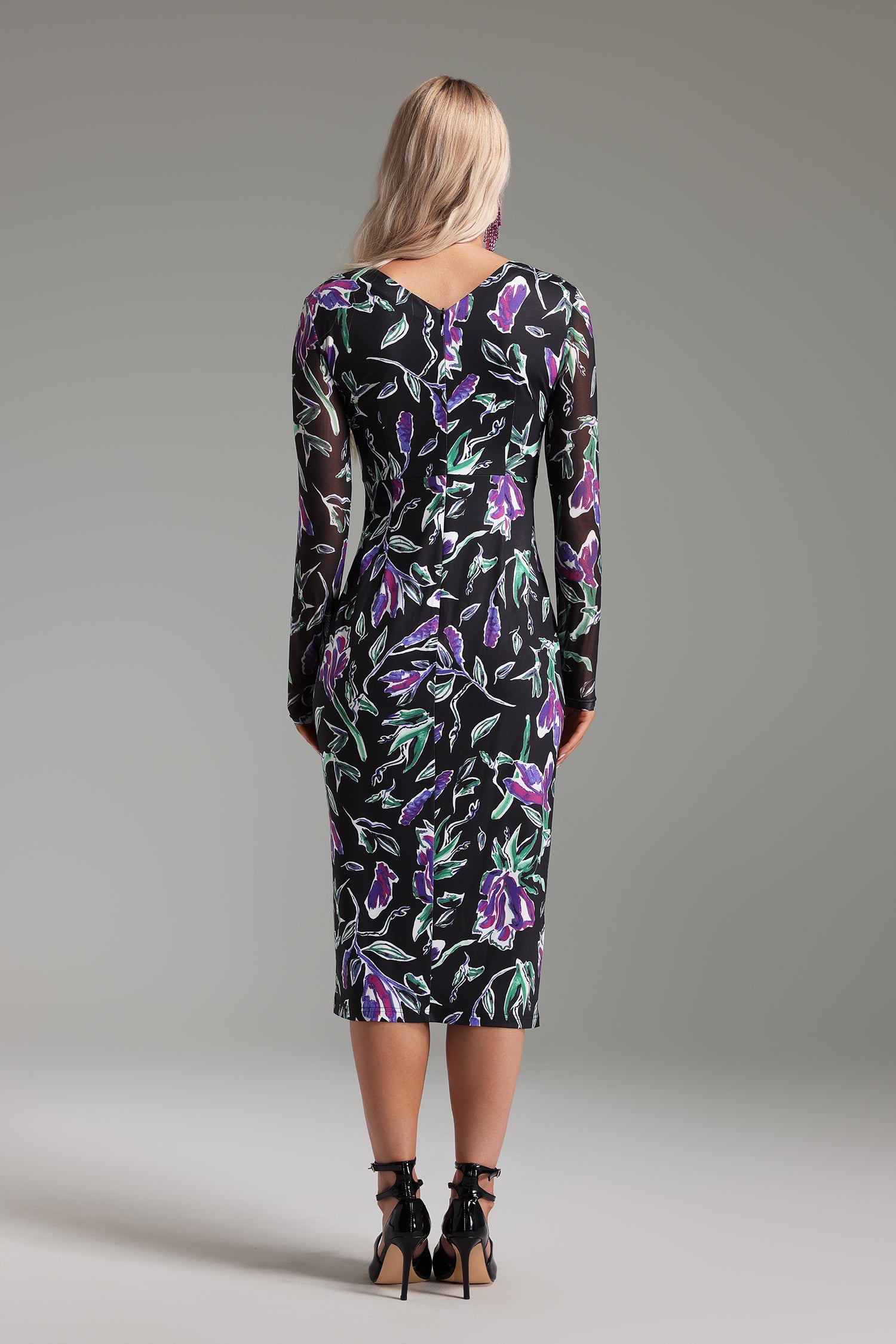 Jane Floral Printed Midi Dress