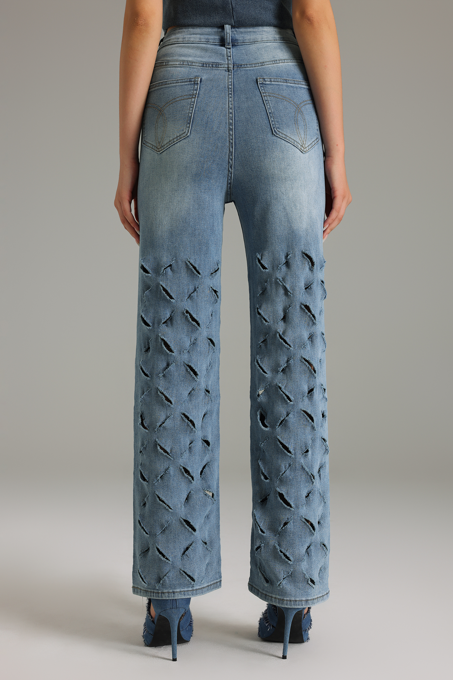 Janetta Diamante Tassel Jeans