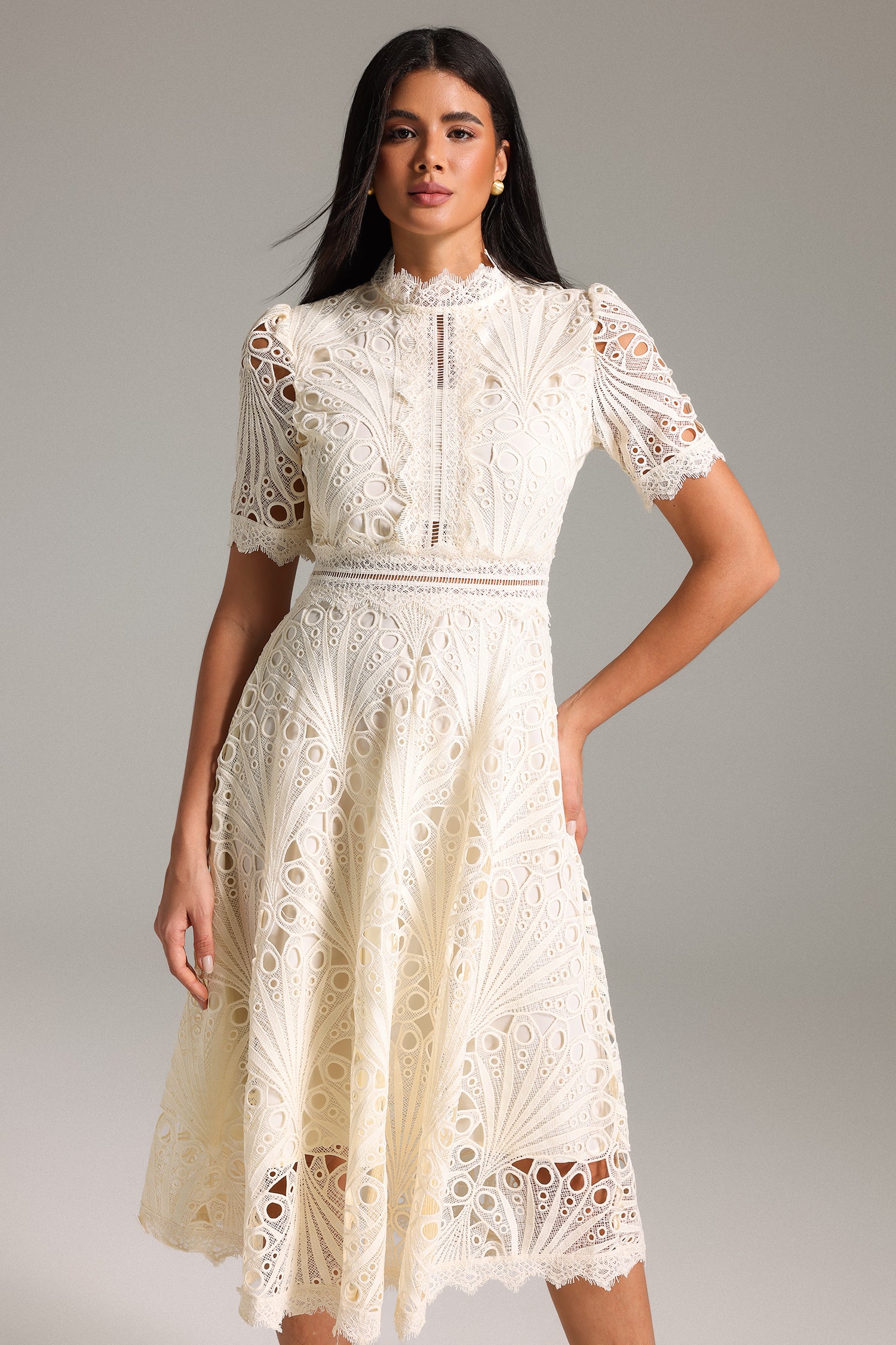 Karin Floral Embroidered Dress