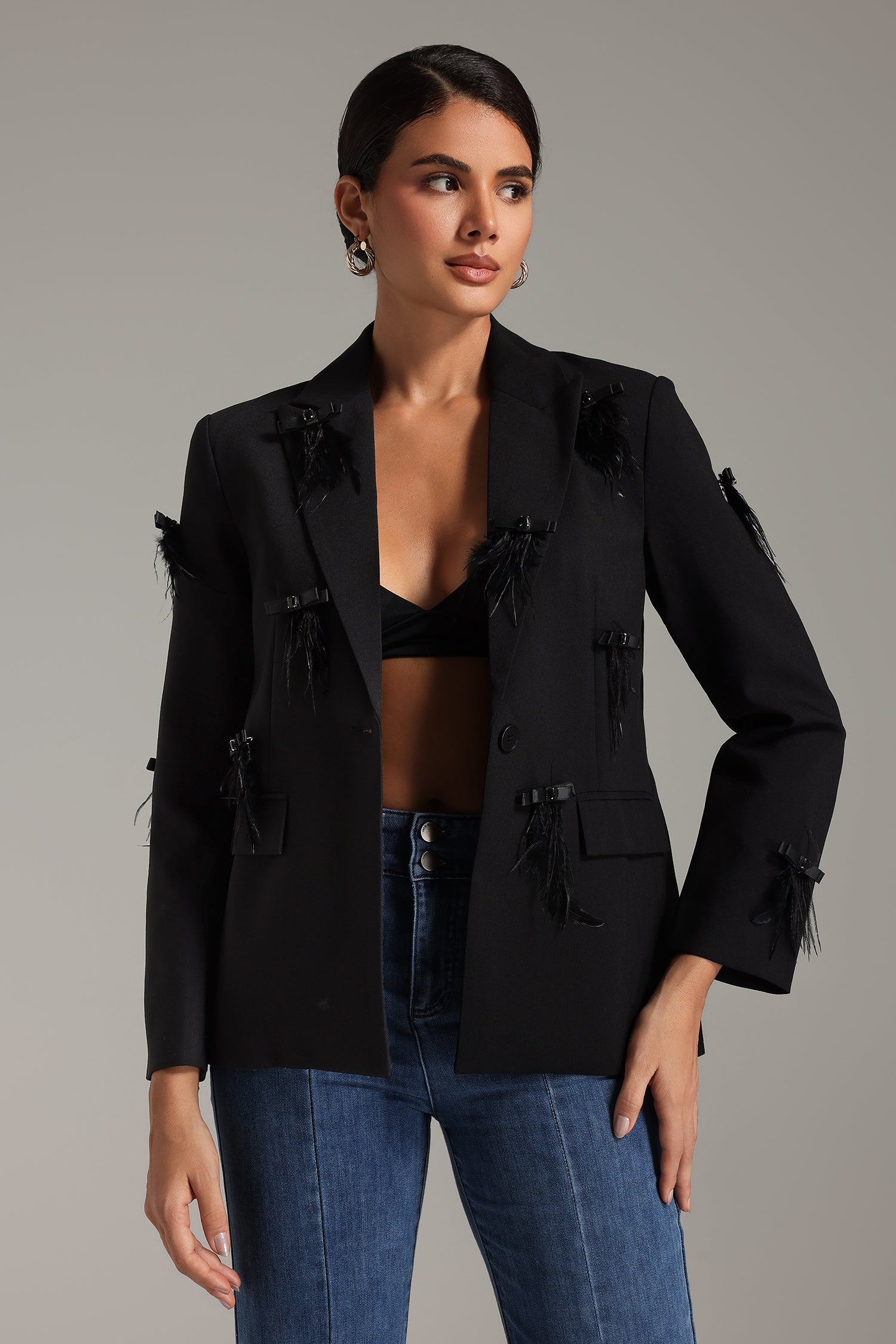 Pelze Feather Jacket