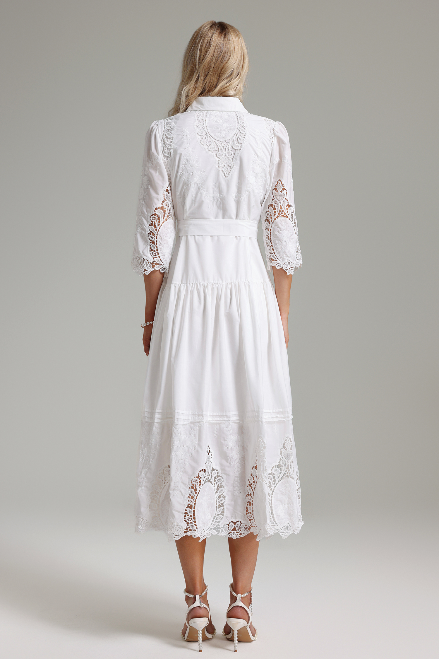 Lalipa Crochet Embroidery Maxi Dress