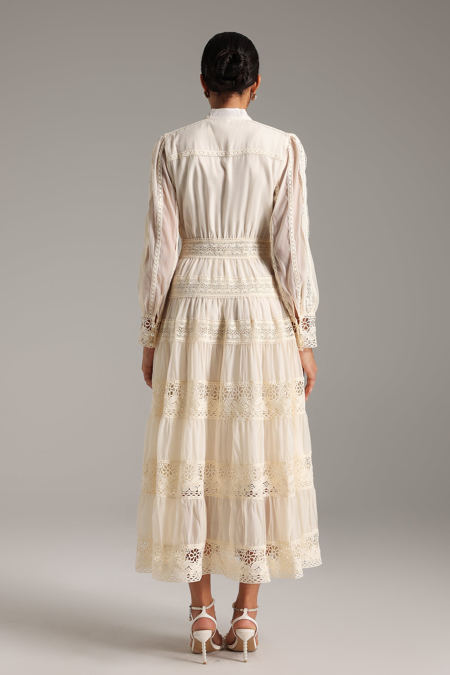 Lita Puff Sleeves Maxi Dress