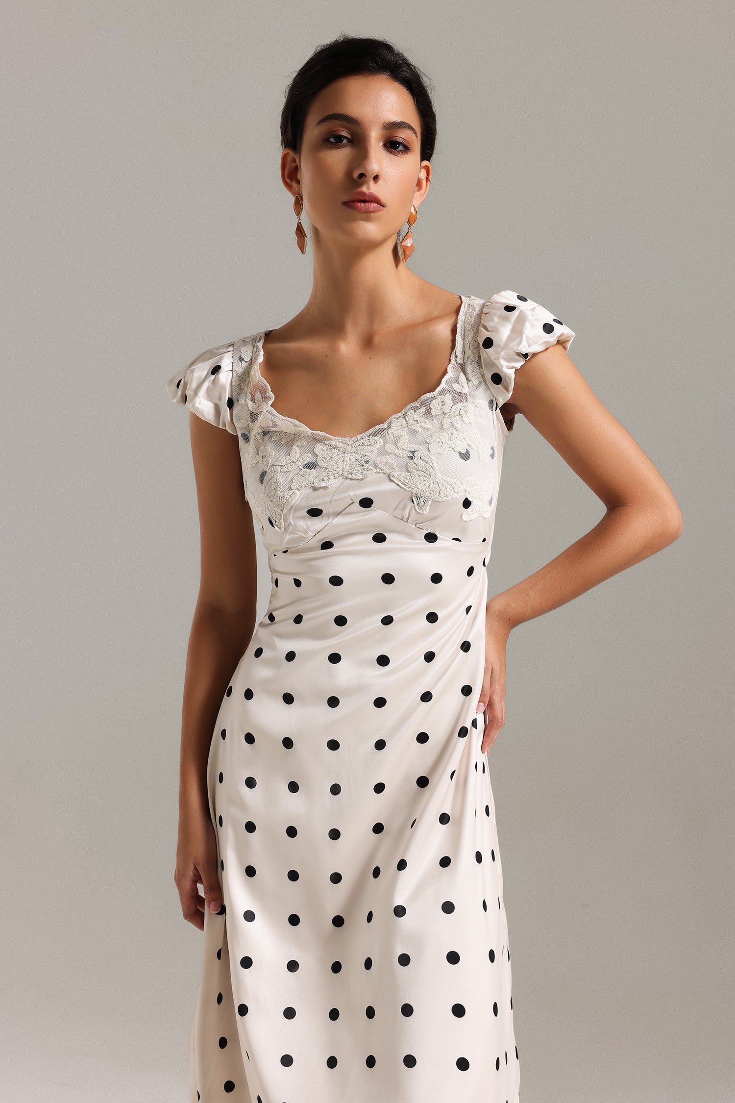 Martha Polka-Dot Maxi Dress