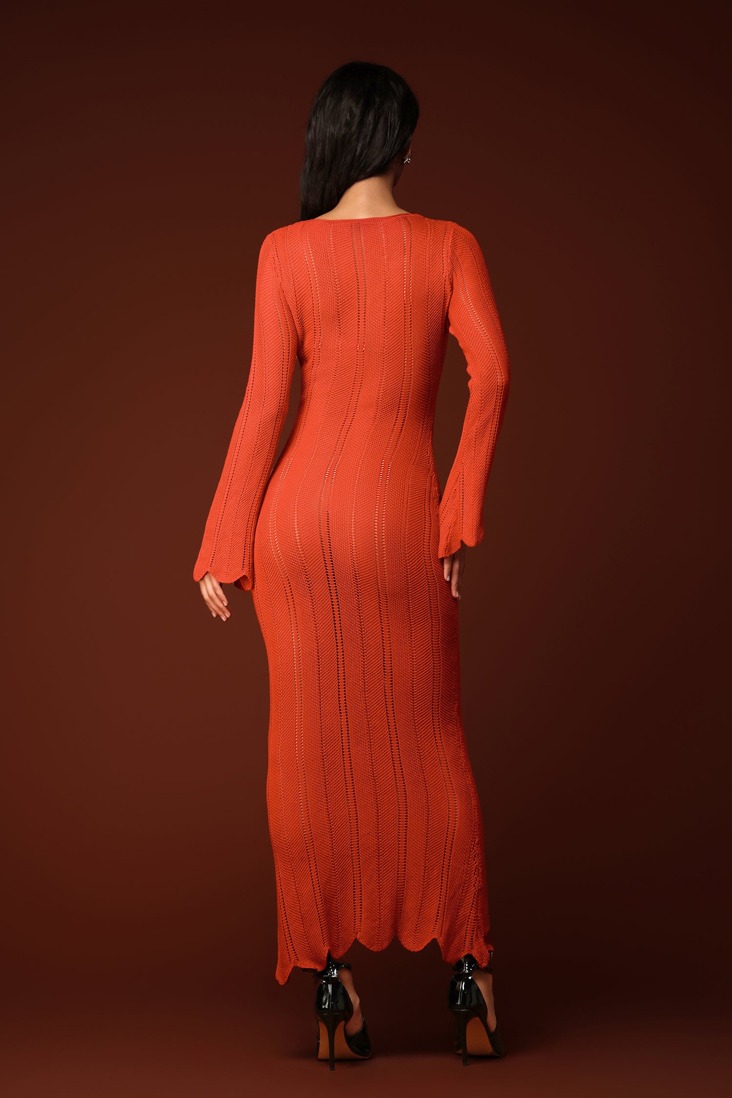 Millipin Long Sleeves Maxi Dress