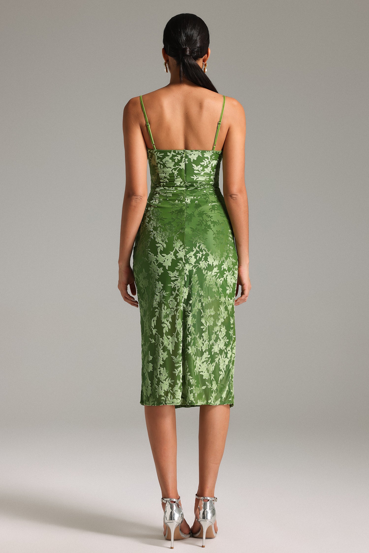 Nina Printed Velvet Dress