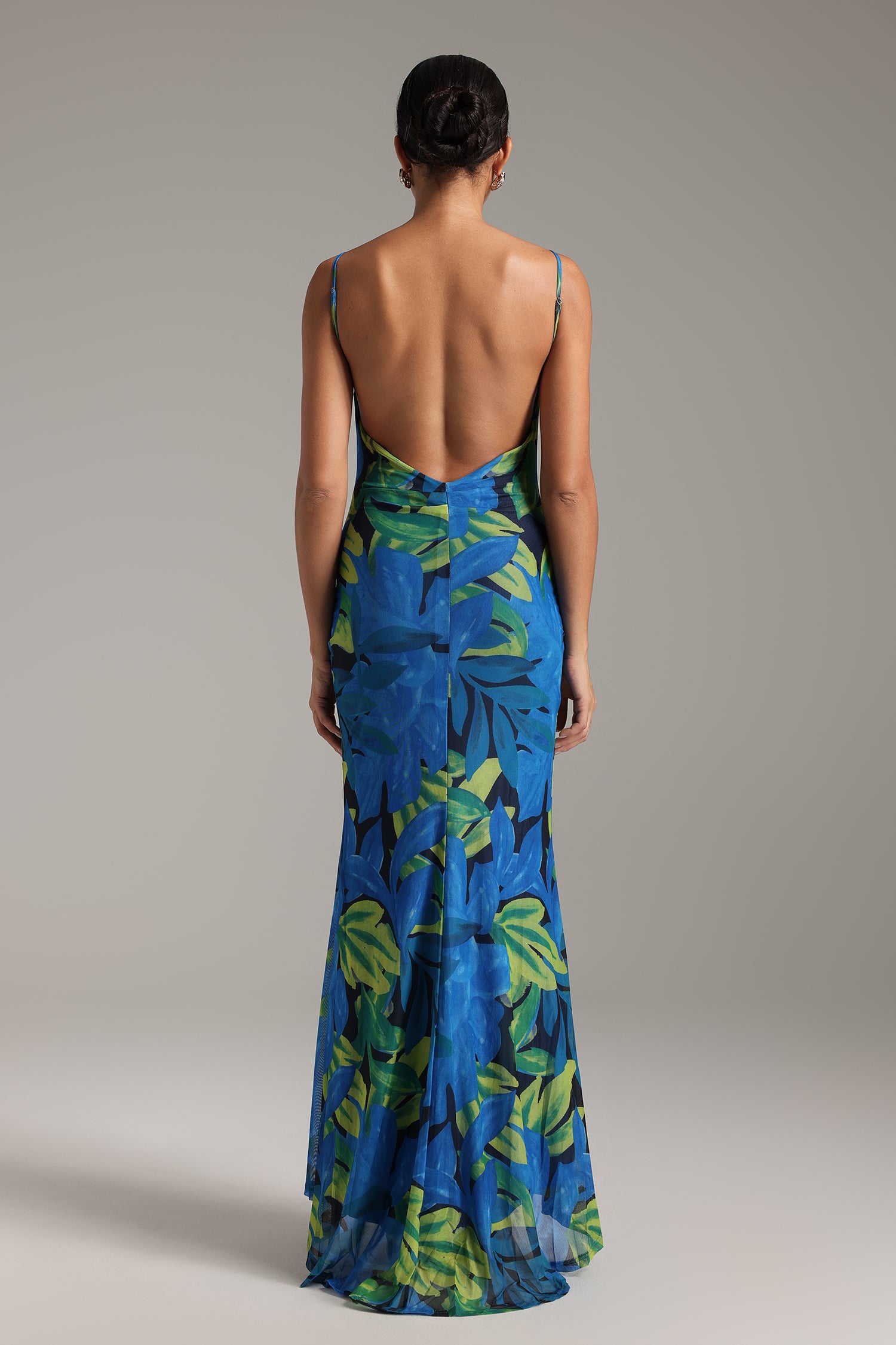 Noor Printed Suspender Dress