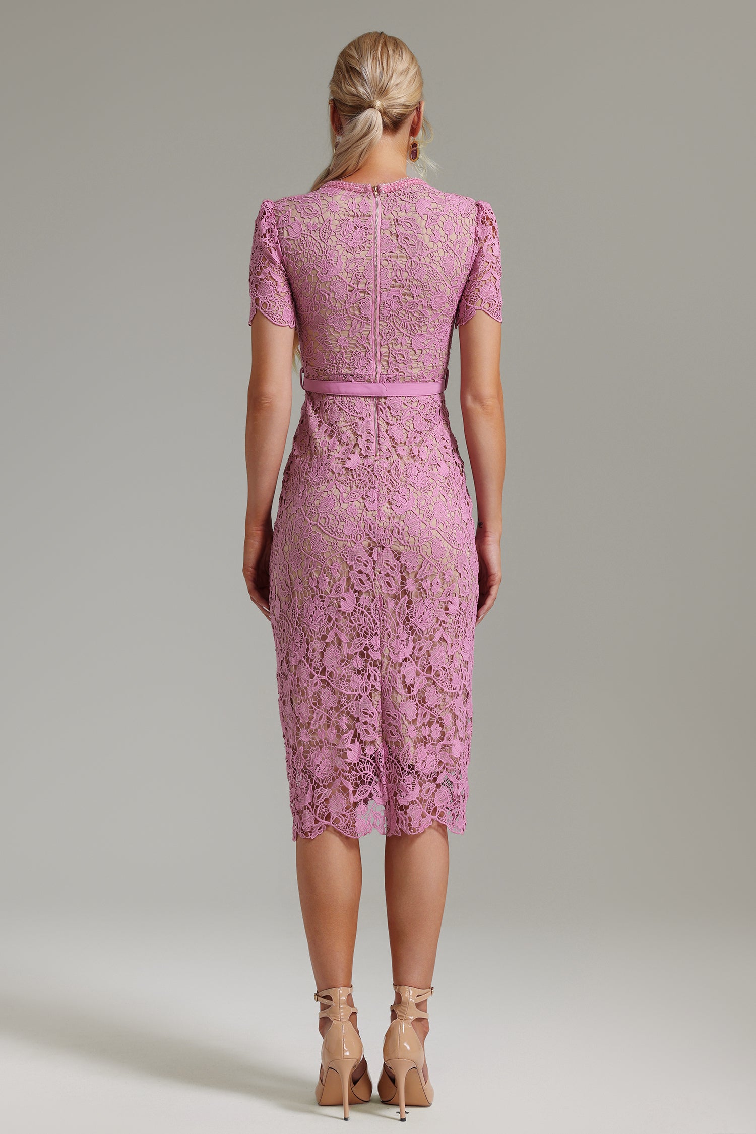 Pansy Floral Crochet Embroidery Dress