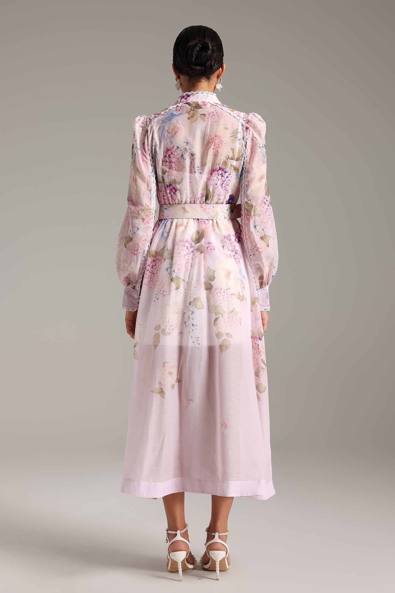 Sabriya Floral Printed Midi Dress