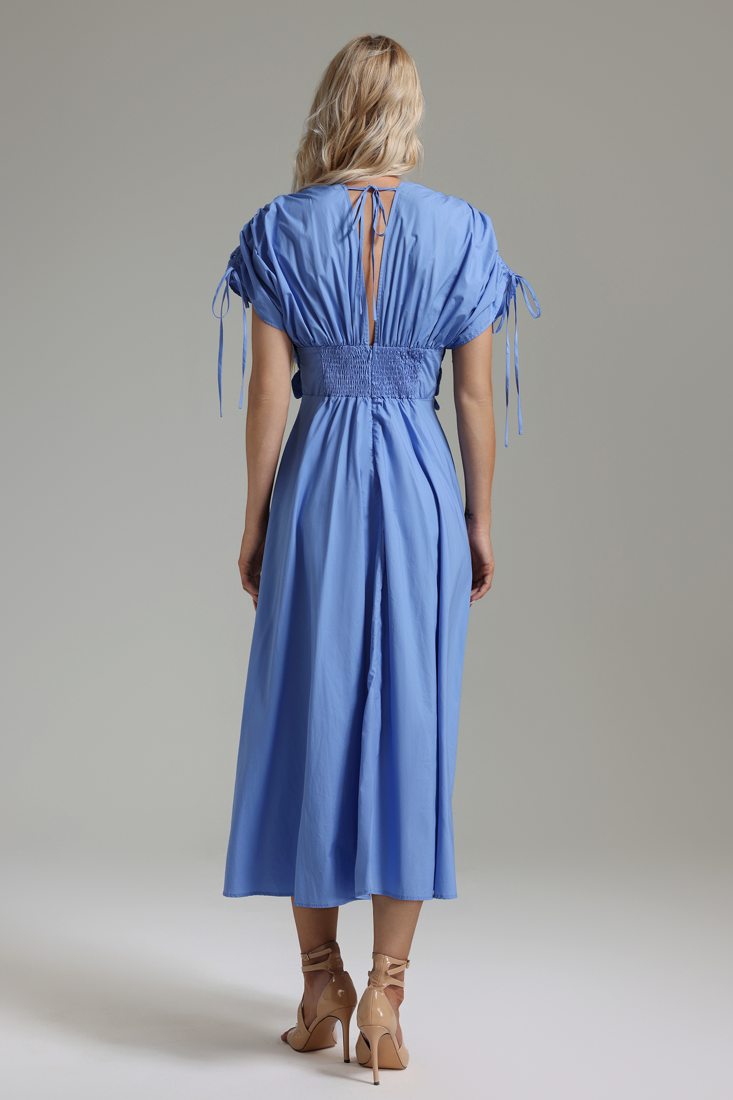 Tess Floral Applique Midi Dress