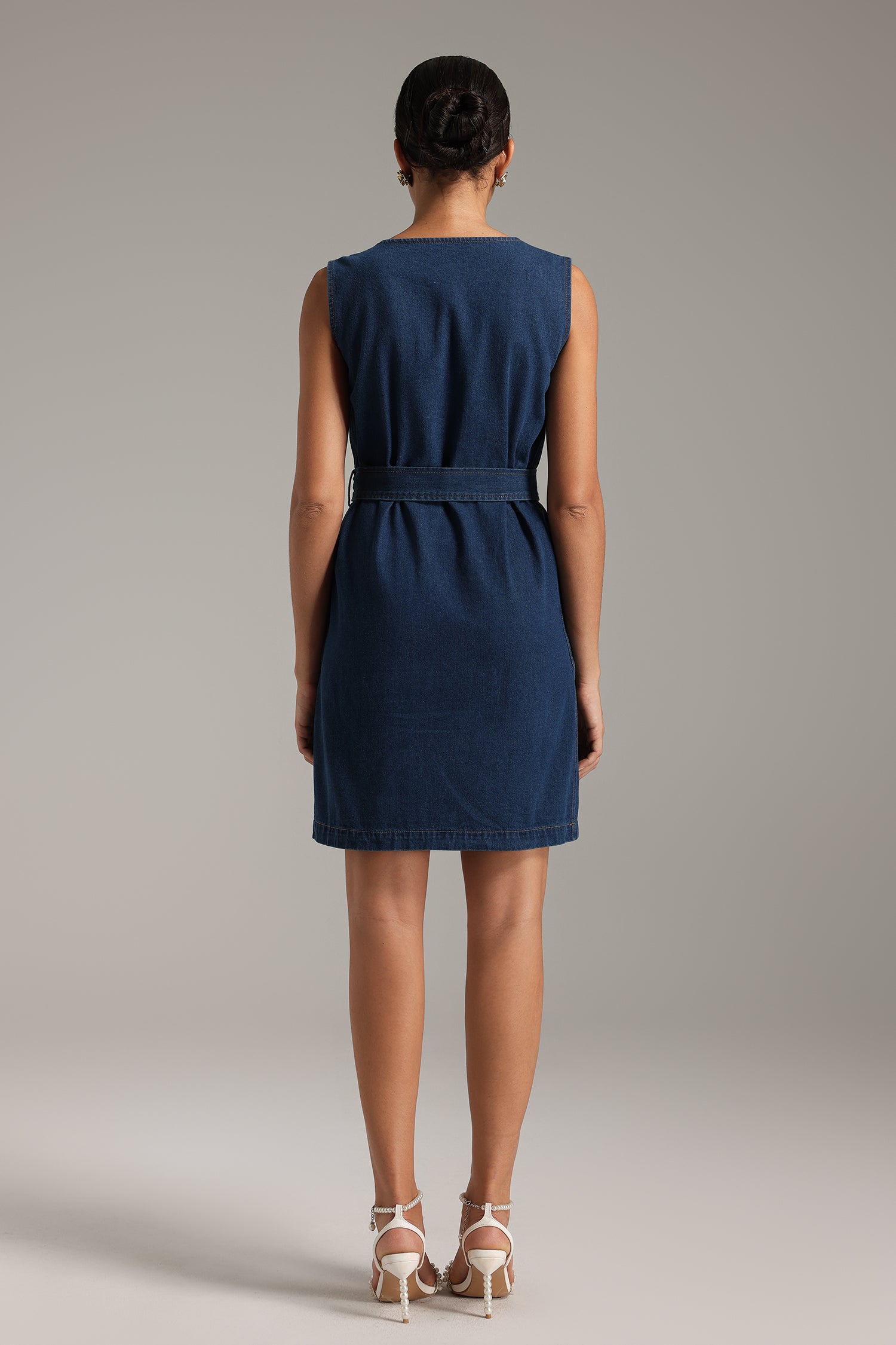 Uano Sleeveless Denim Dress