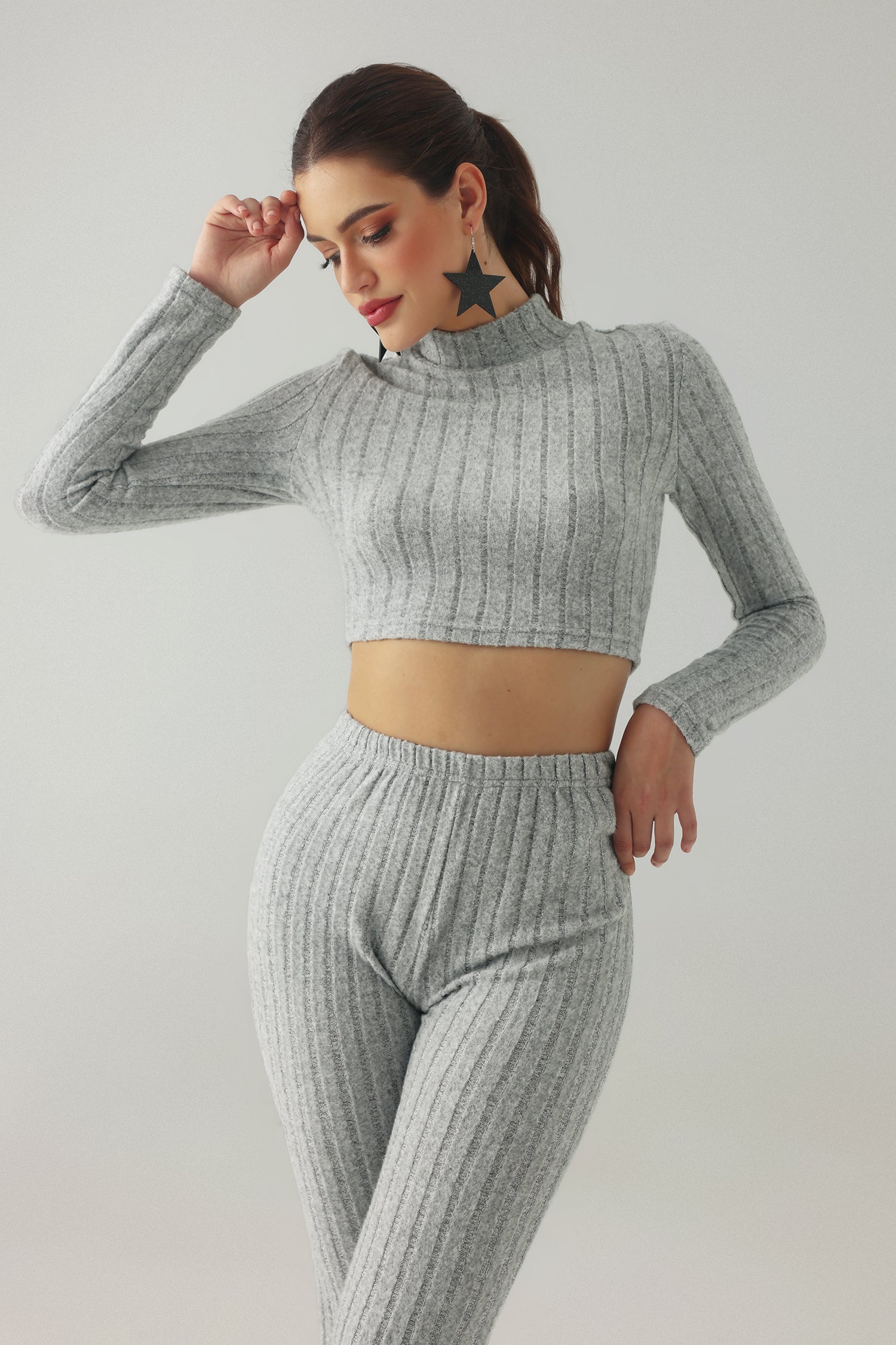 Vakana Mock Neck Knit Set