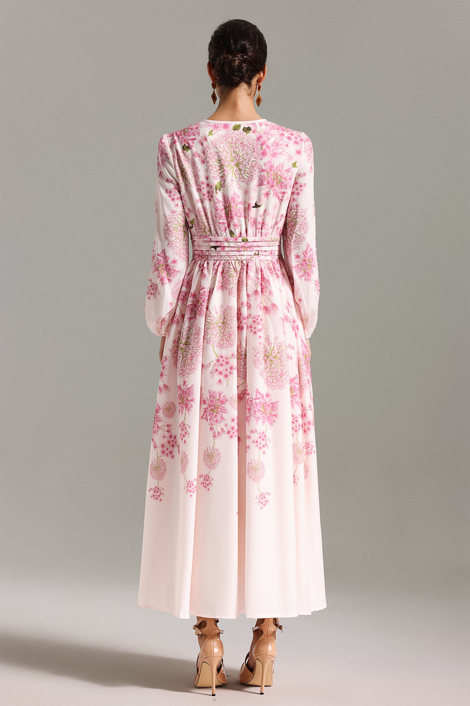 Valor Floral Long Sleeves Maxi Dress