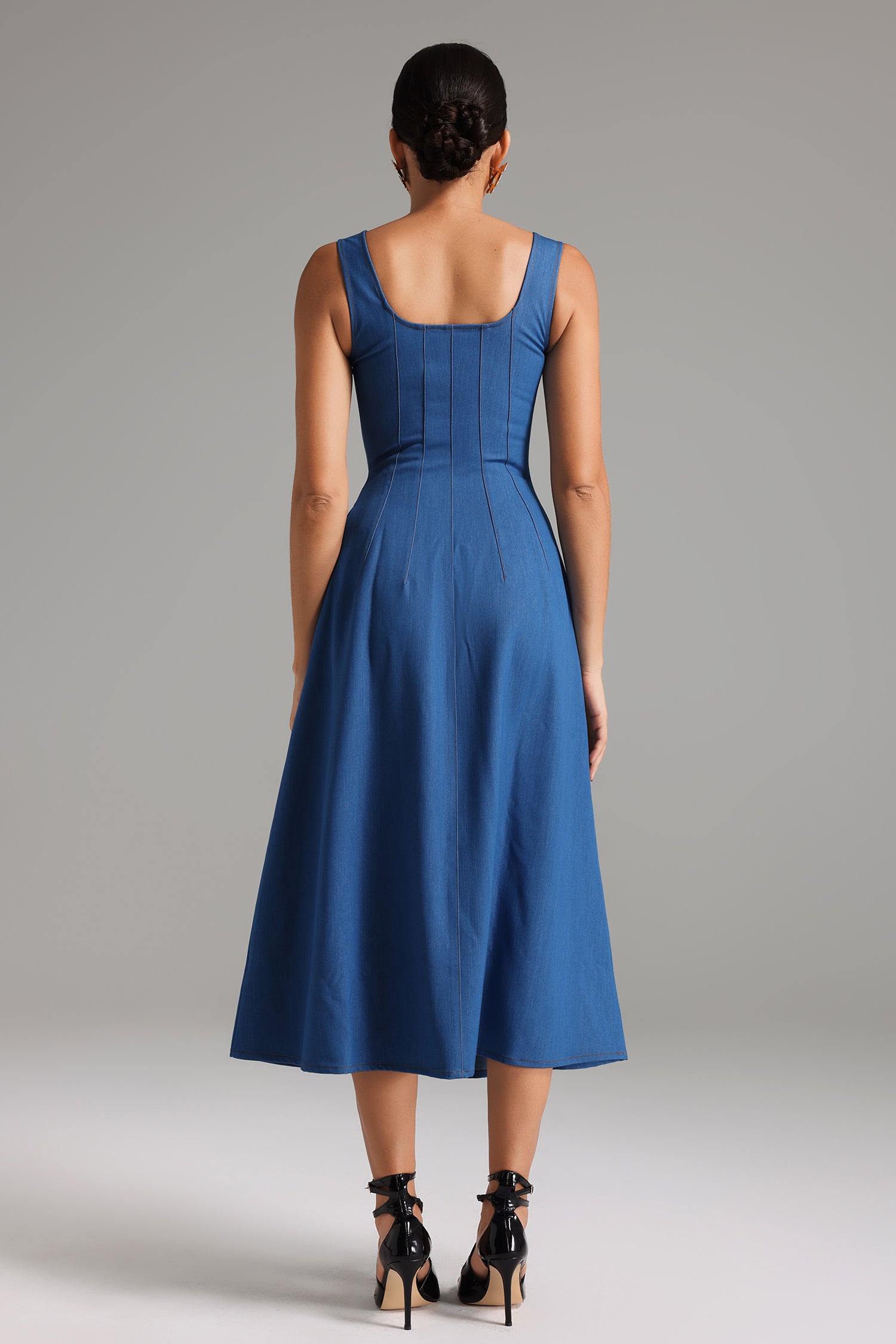 Vercia Denim Strap Dress