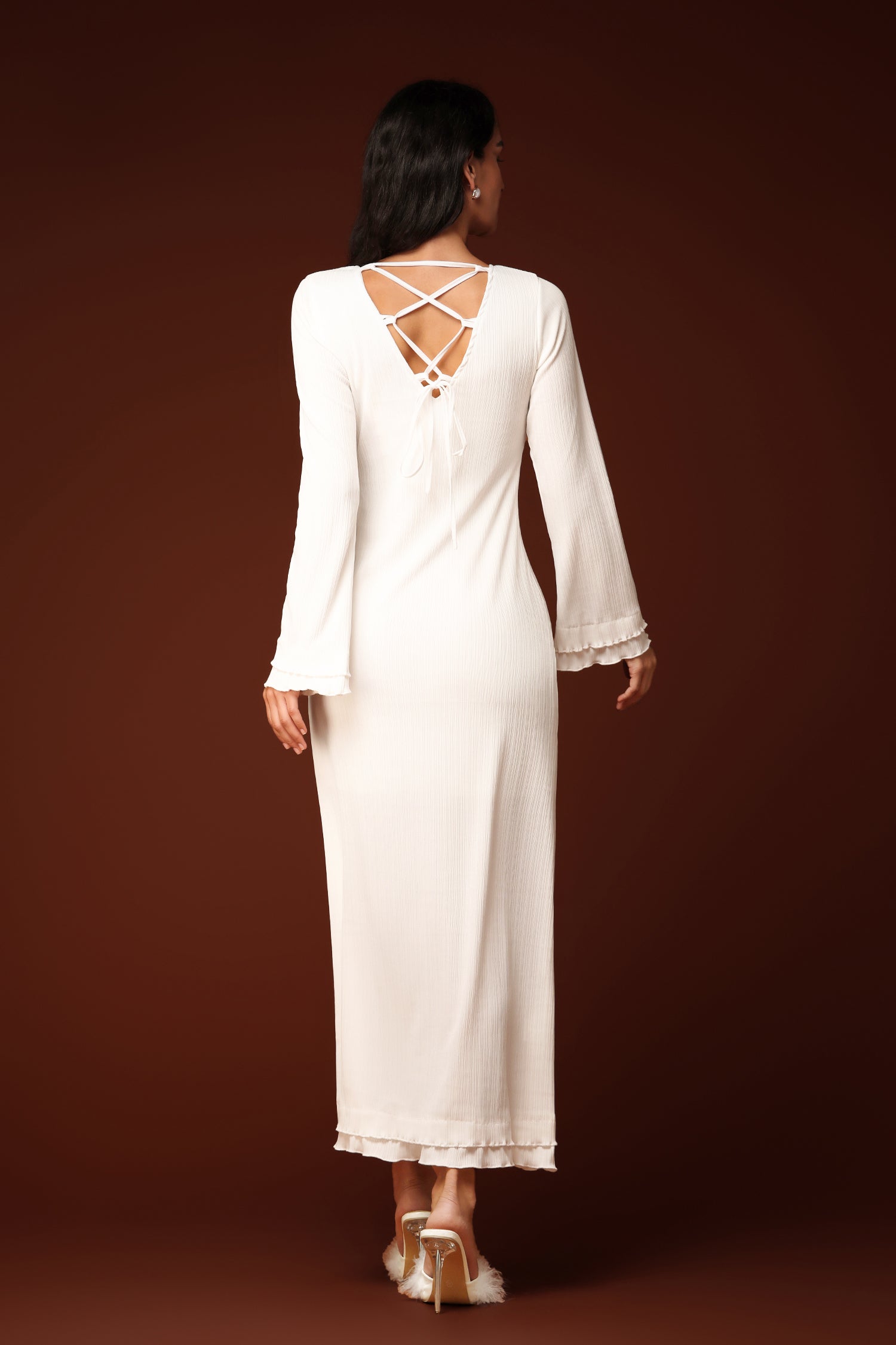 Viaya Flare SleevesMaxi Dress