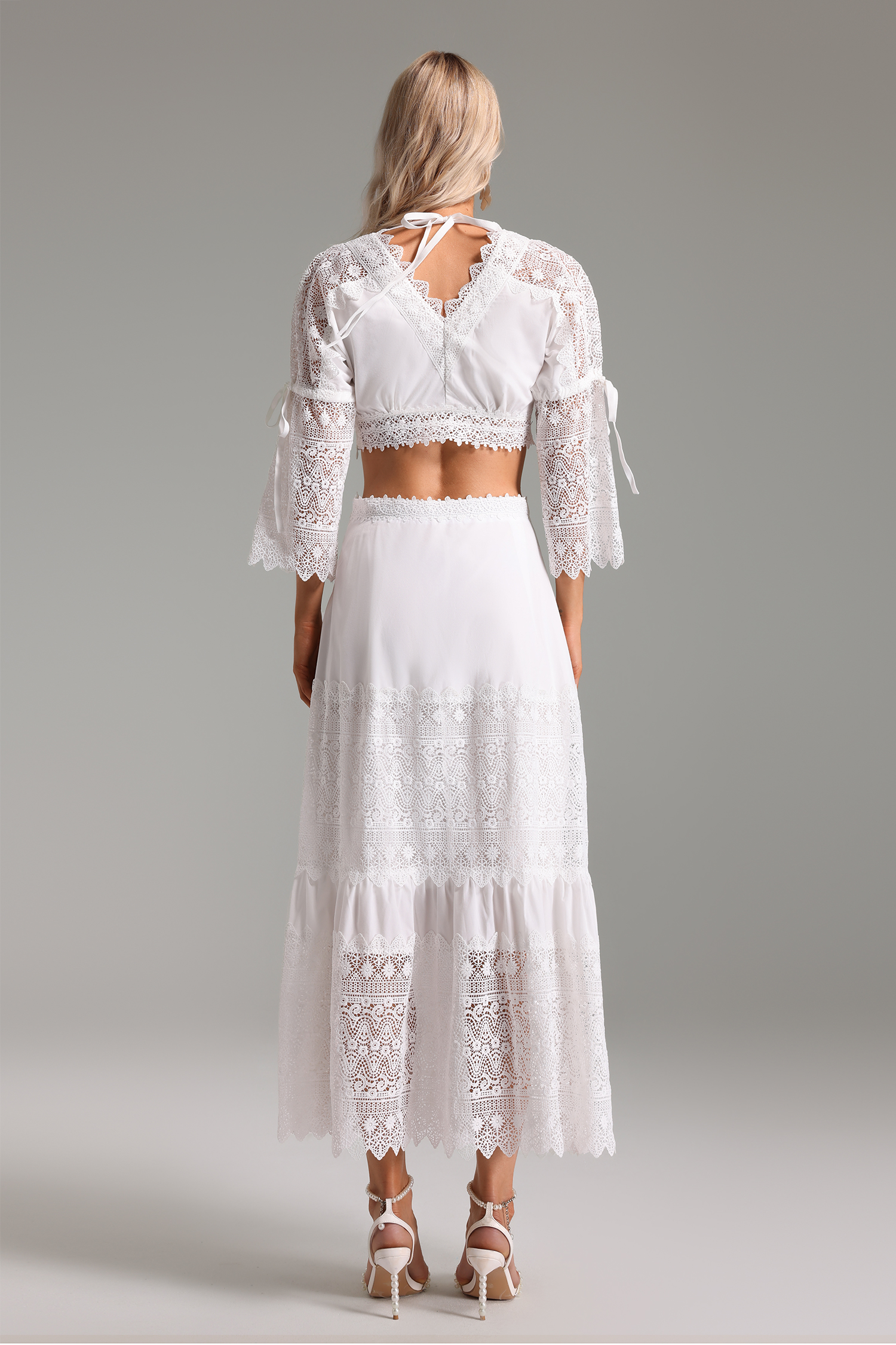 Xiacly V Neck Maxi Dress