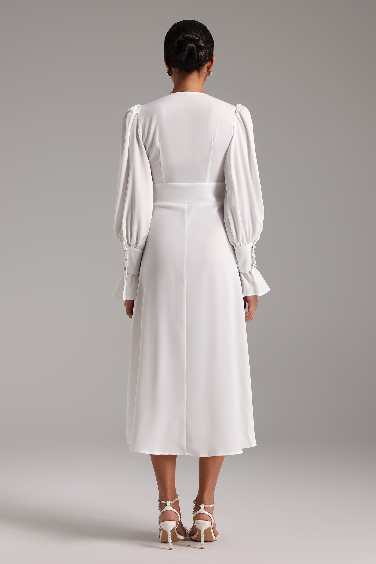 Yui V Neck Midi Dress