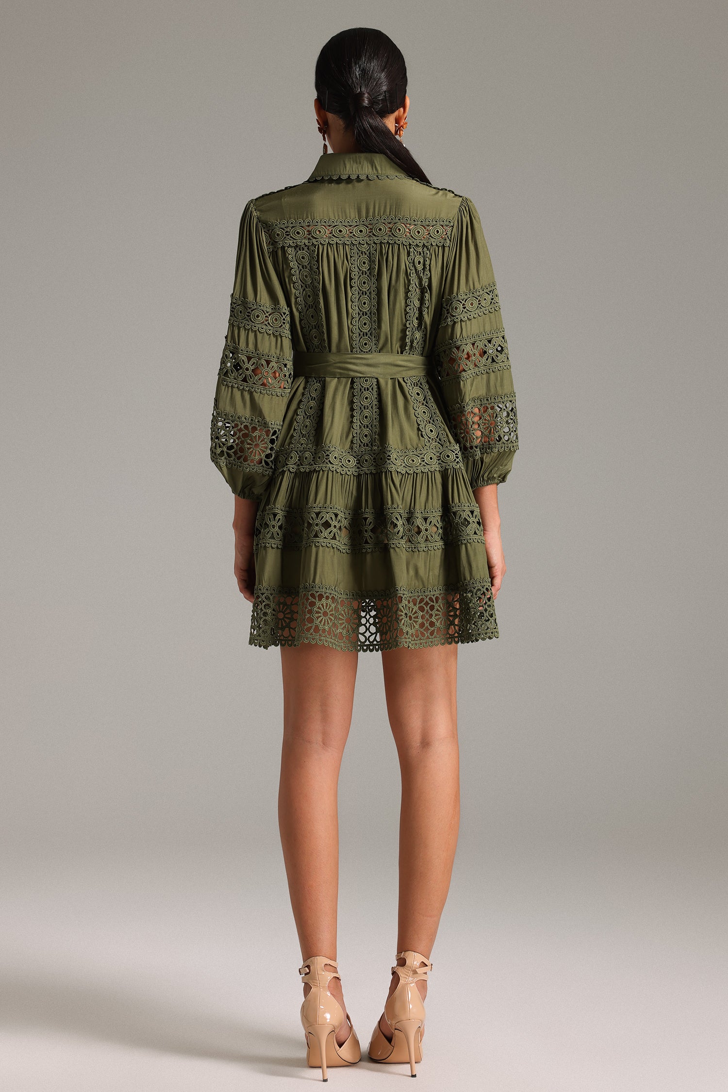 Zaha Crochet Embroidery Dress